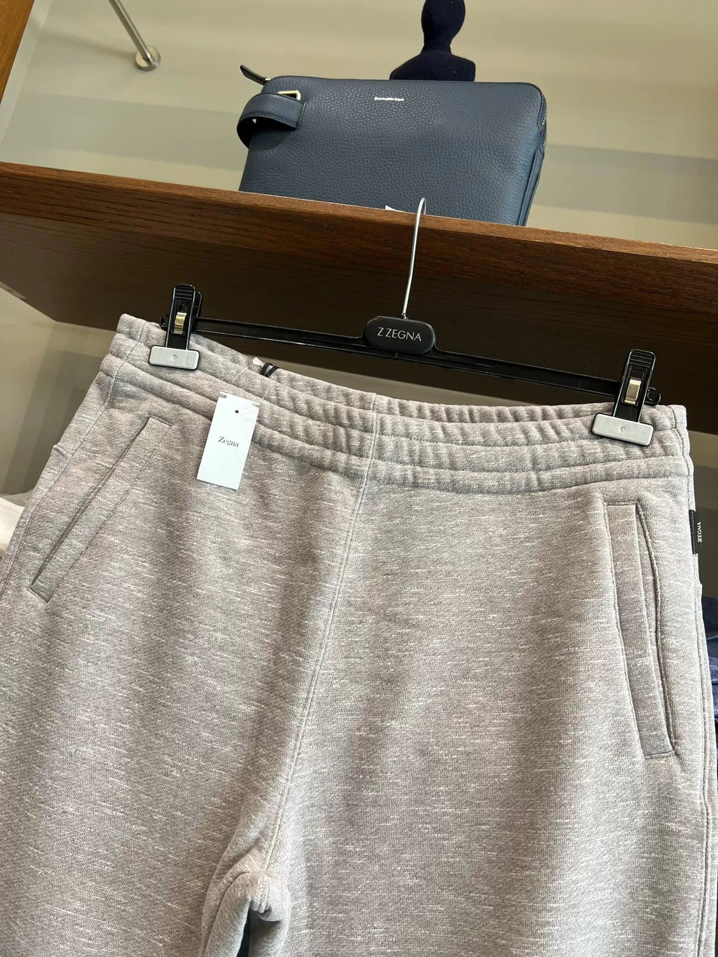 Ermenegildo Zegna Zegna Beige Men's Thick Sweatpants Size US 40 / EU 56 - 2 Thumbnail