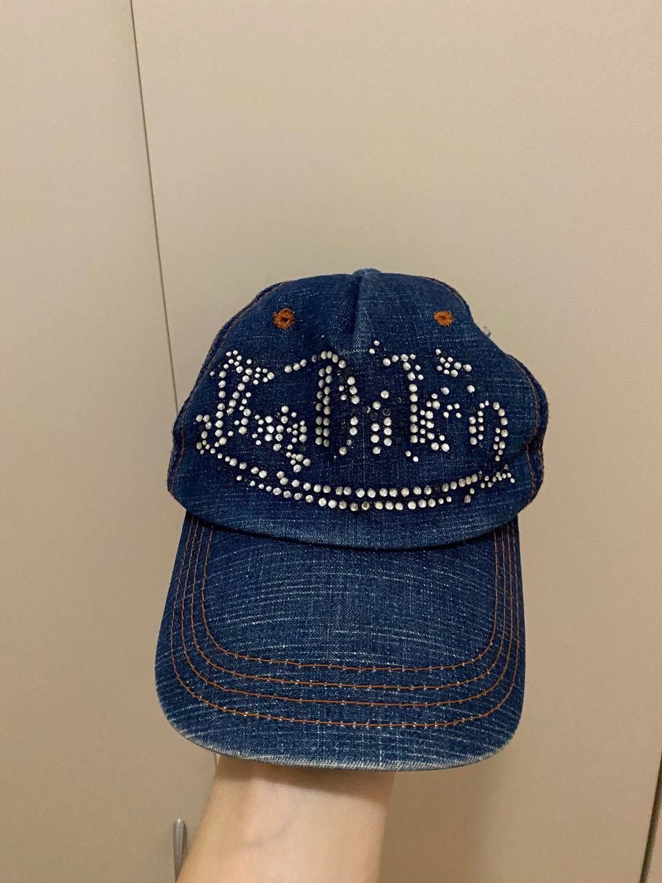 Japanese Brand × Vintage × Von Dutch Von Dutch custommade originalg rhinestones cap Size ONE SIZE - 1 Thumbnail