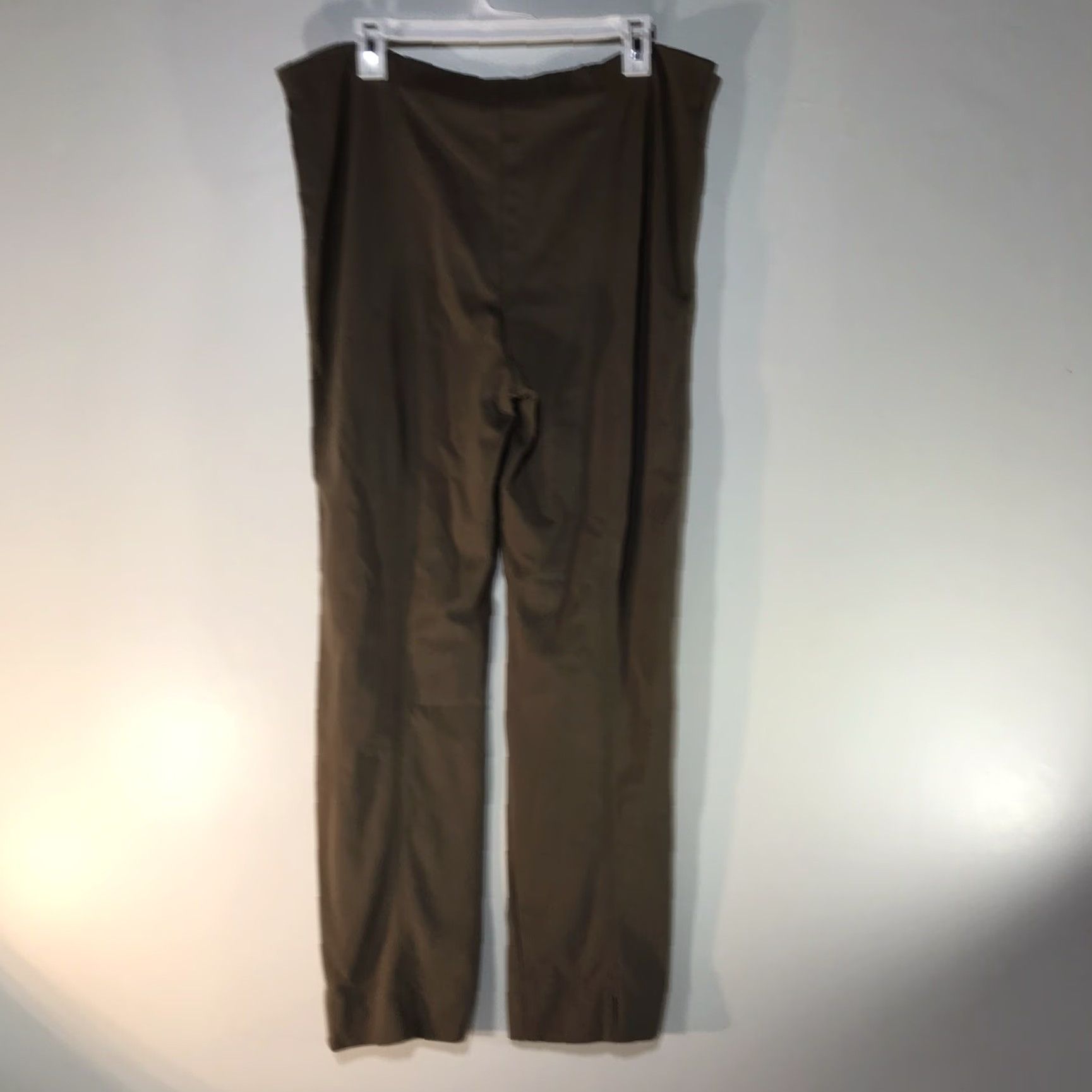 J. Jill VINTAGE J. Jill Skinny Pants Women Medium Brown Knit Trousers Casual Travel Workwear Elastic Waist Size 32" / US 10 / IT 46 - 4 Thumbnail