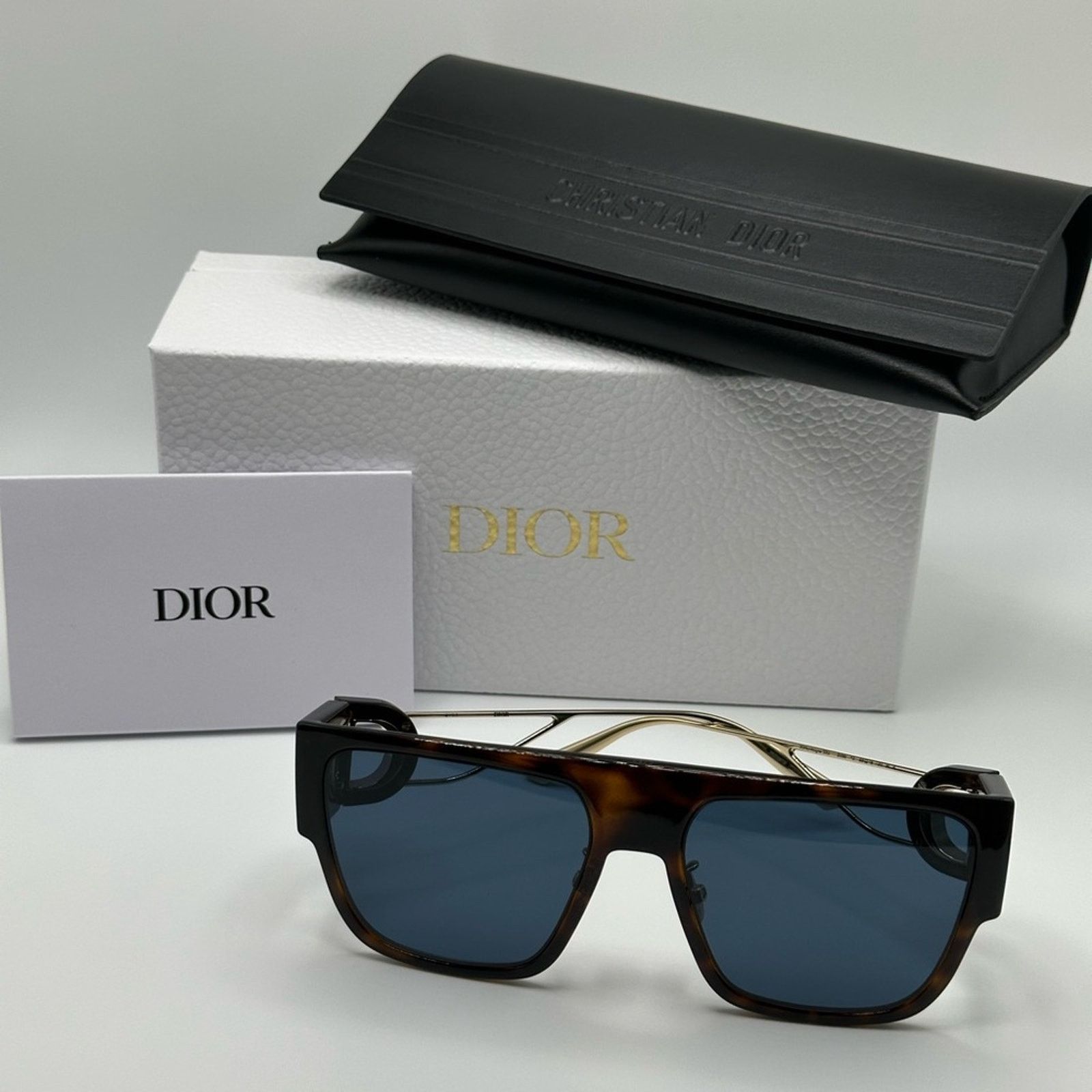 Dior NEW Dior Sunglasses 30MONTAIGNE S3U 22B0 Havana Blue Women Size ONE SIZE - 9 Thumbnail