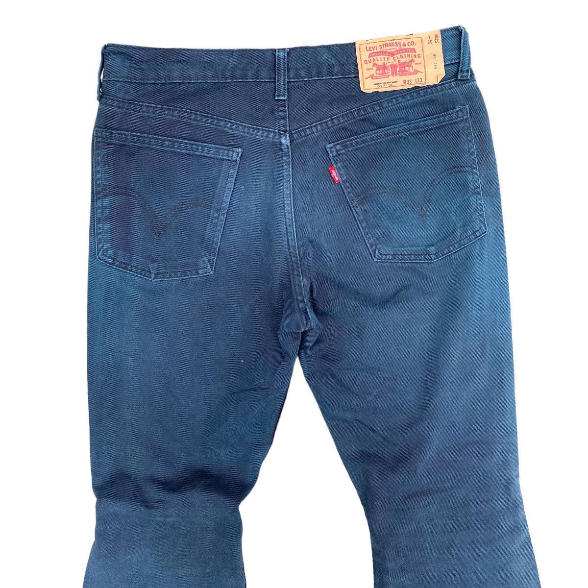 Levi's × Vintage Vintage 90s Levis 517 Flared Jeans Original Colour Denim Size US 34 / EU 50 - 10 Thumbnail