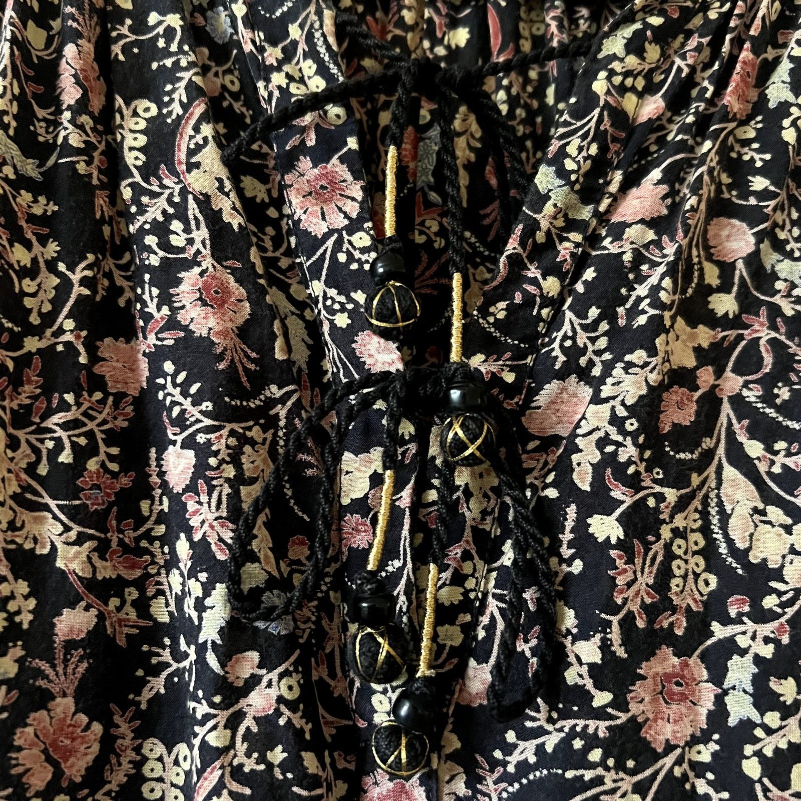 DOEN Doen midi cotton viscose dress floral brown pink size XS D1 Size XS / US 0-2 / IT 36-38 - 5 Thumbnail