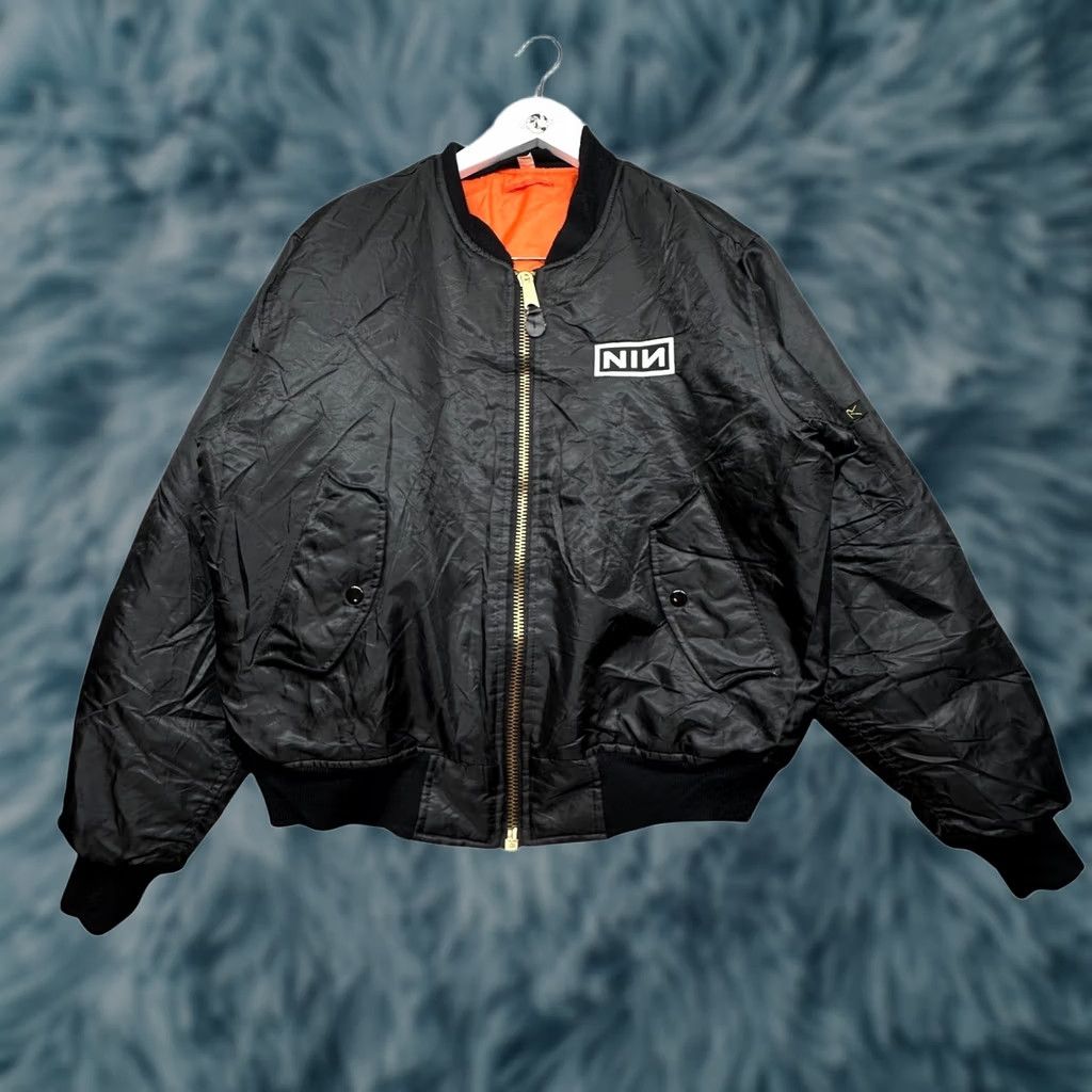 Rothco VINTAGE NIN Nine Inch Nails Rothco MA-1 Bomber Jacket Mens S Black Size US S / EU 44-46 / 1 - 1 Thumbnail
