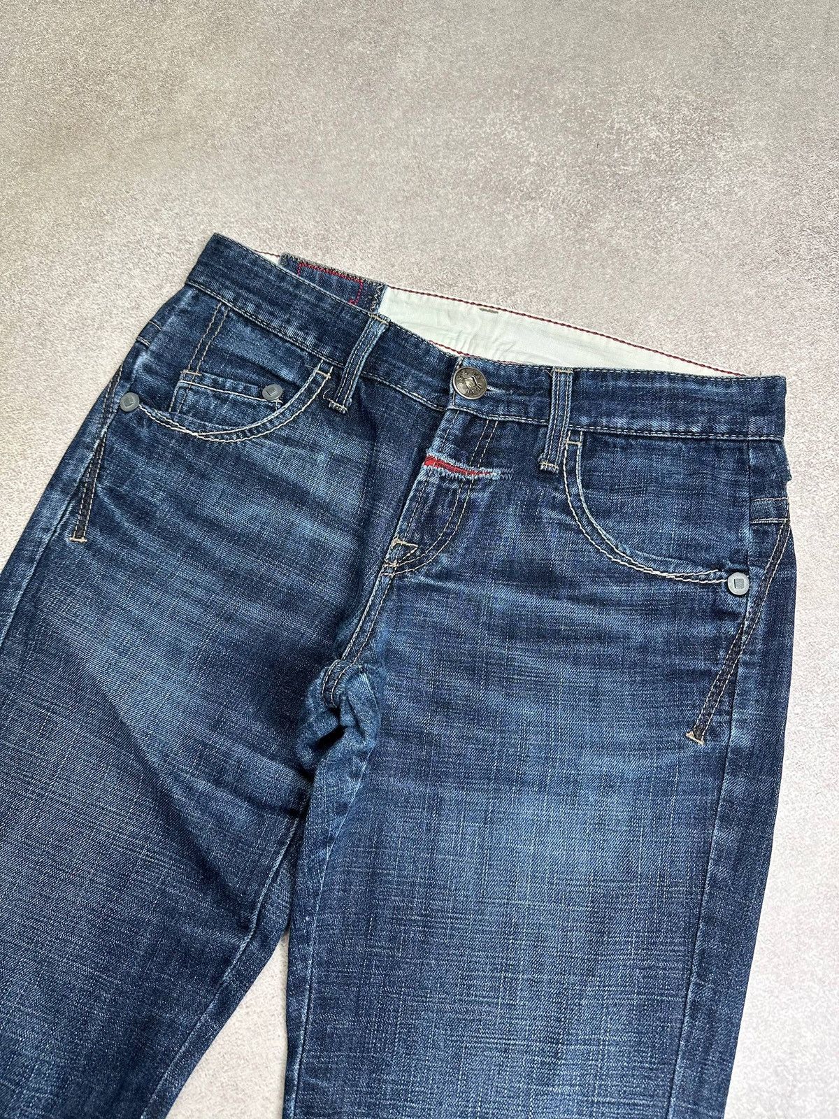 Marithe + Francois Girbaud Vintage MFG Marithe Francois Girbraud Womans Flared Jeans 29 Size 29" - 6 Thumbnail
