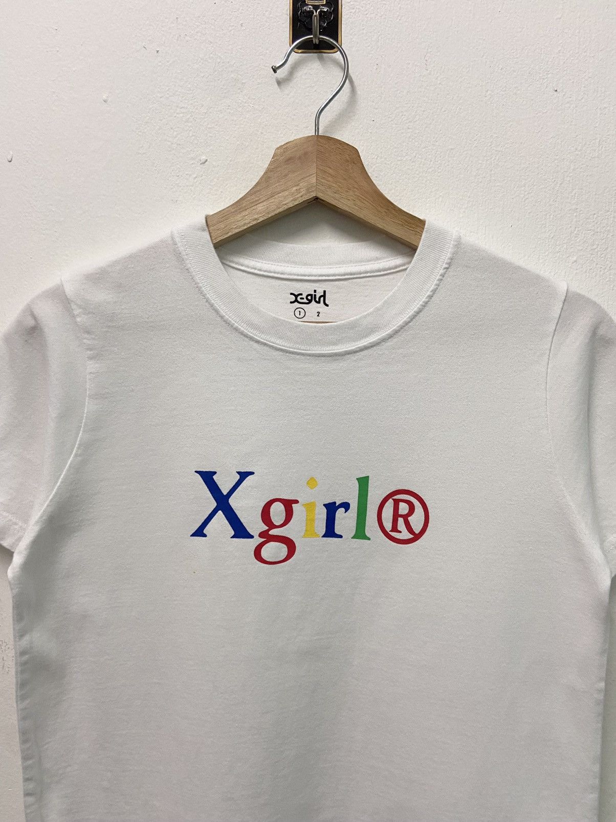X-Girl × X-LARGE 2000's X-Girl Ripoff Google T-Shirt Size S / US 4 / IT 40 - 2 Thumbnail