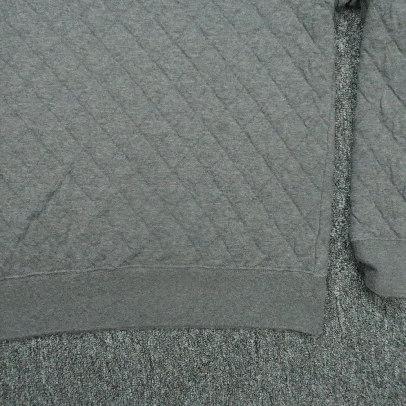 Polo Ralph Lauren Polo Ralph Lauren Pullover Shirt Mens Medium Gray Quilted Fleece Mock Neck Long Sleeve Sweater All Seasons Winter, Fall, Spring Mens Size US M / EU 48-50 / 2 - 7 Thumbnail