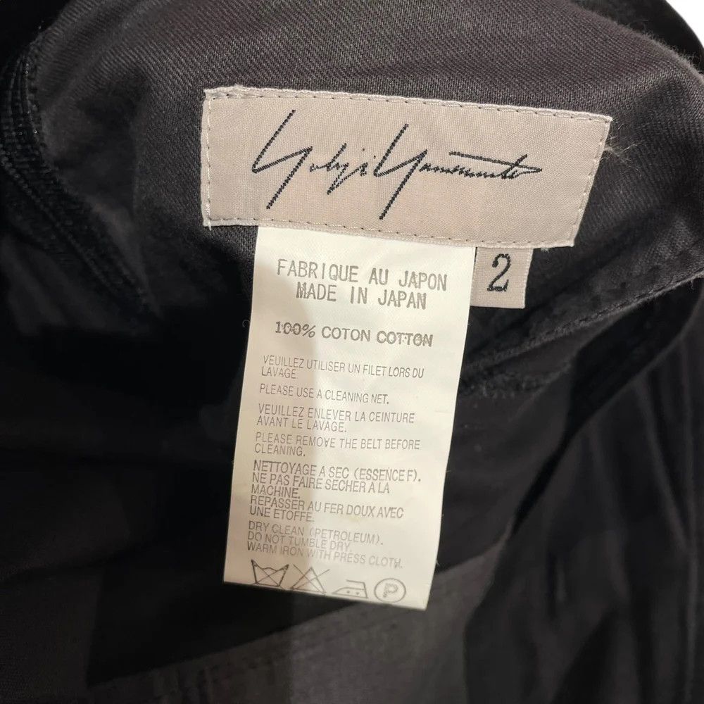 Yohji Yamamoto YOHJI YAMAMOTO / 07SS Cotton Pants with Hem Design Size US 27 - 8 Thumbnail