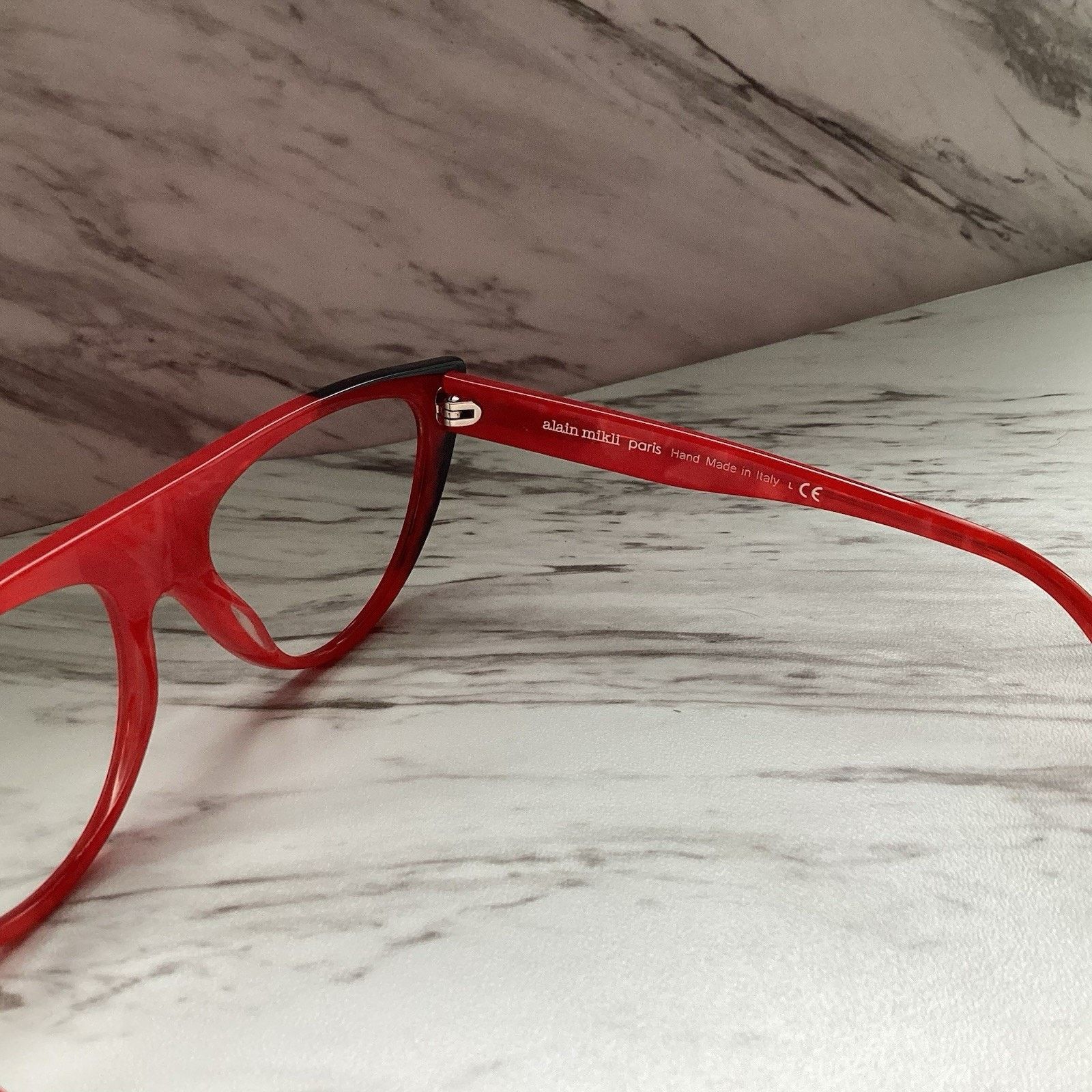 Alain Mikli Alain Mikli Womens Eyewear Frames Miss J Red AO5031, Cat Eye Size ONE SIZE - 4 Thumbnail