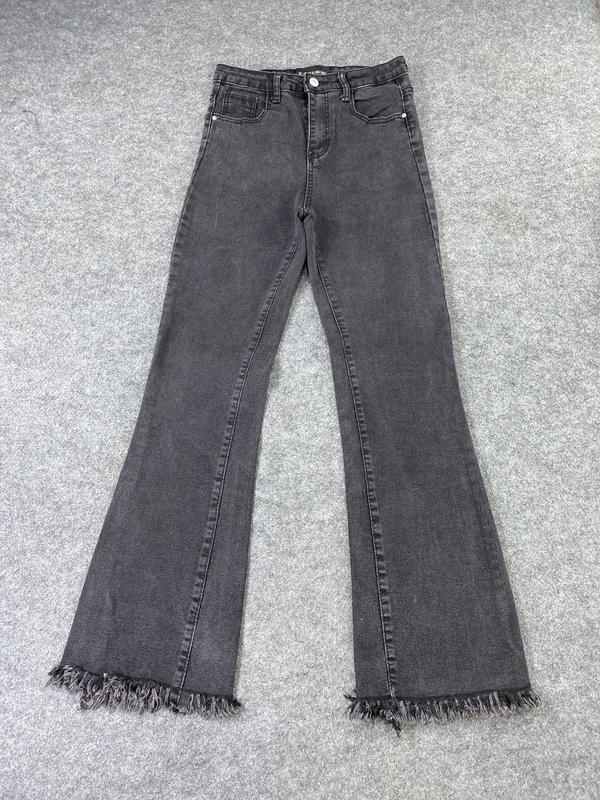 Japanese Brand × Jean Japanese Brand Smile Orchid Black Flare Jeans - J1063 Size 25" / US 0 / IT 36 - 2 Thumbnail