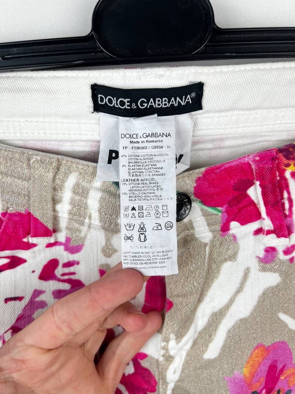 Dolce & Gabbana Dolce Gabbana flowers luxury denim size 40 Size 27" / US 4 / IT 40 - 5 Thumbnail