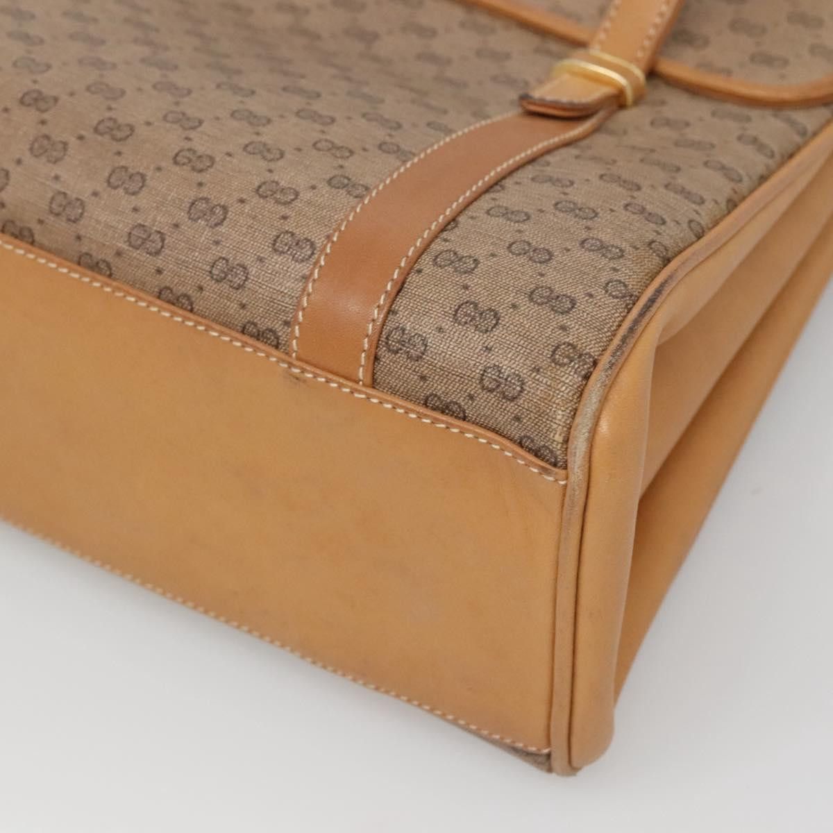 Gucci GUCCI Micro GG Supreme Hand Bag Pvc Beige Gold 000 46 000 46 Size ONE SIZE - 12 Thumbnail