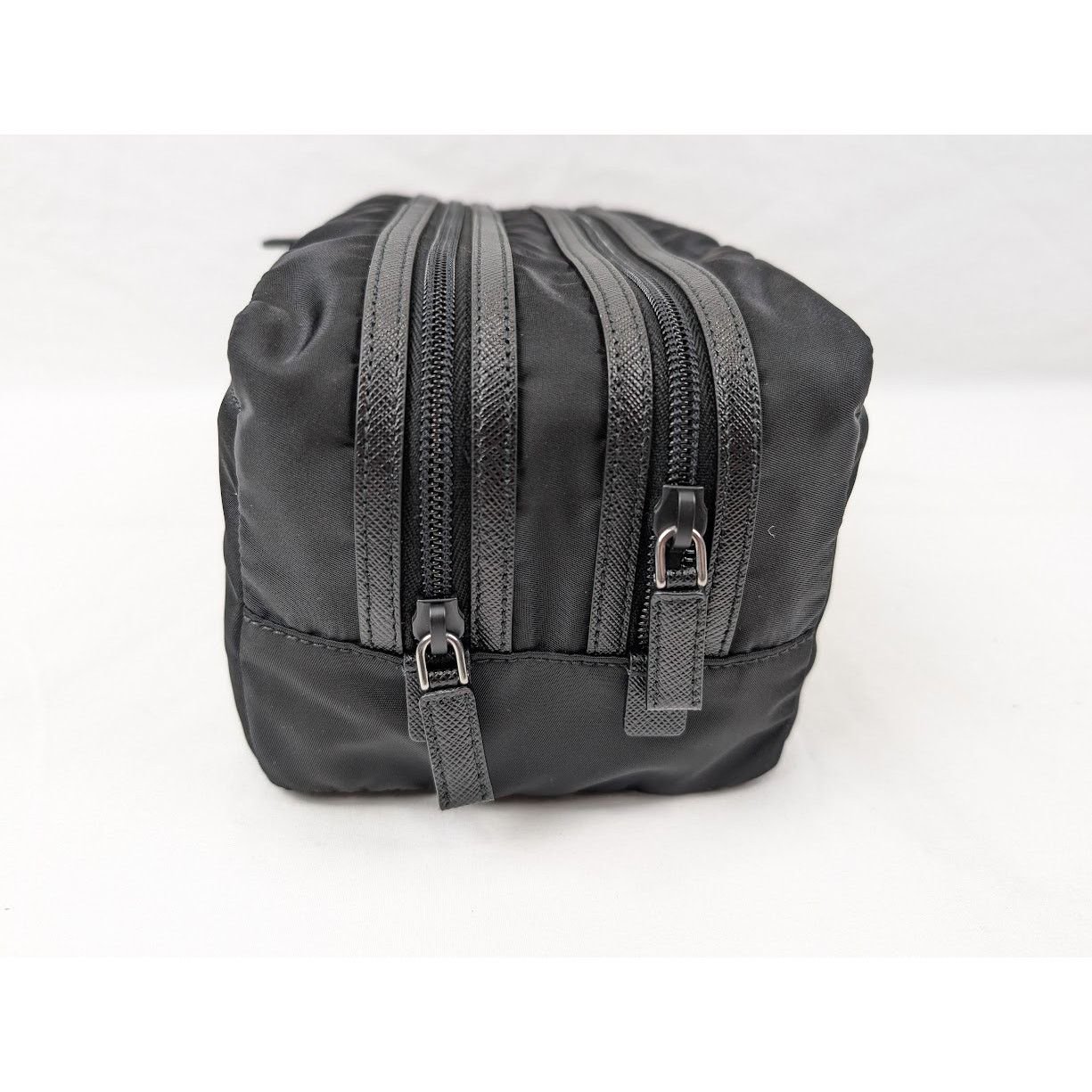 Prada o1rshd1 Size: OS / Tessuto Saffian Travel Pouch in Black Size ONE SIZE - 5 Thumbnail