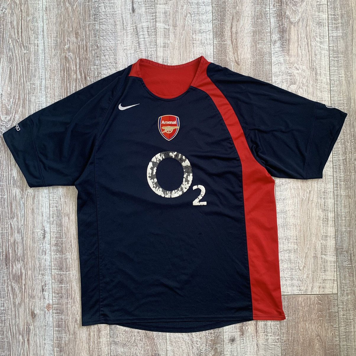 Nike × Vintage Vintage Nike Total 90 Arsenal soccer jersey T shirt Size US L / EU 52-54 / 3 - 1 Thumbnail