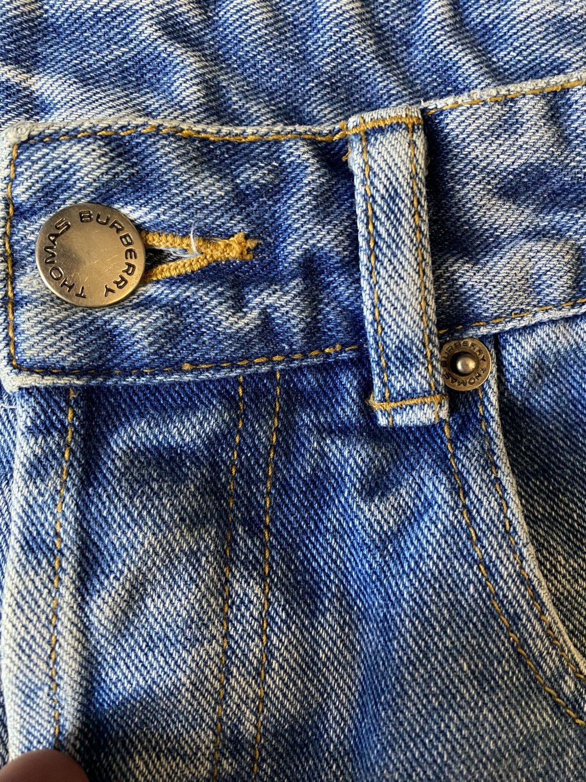 Burberry 90s Vintage Thomas Burberry denim jeans Size US 32 / EU 48 - 9 Thumbnail