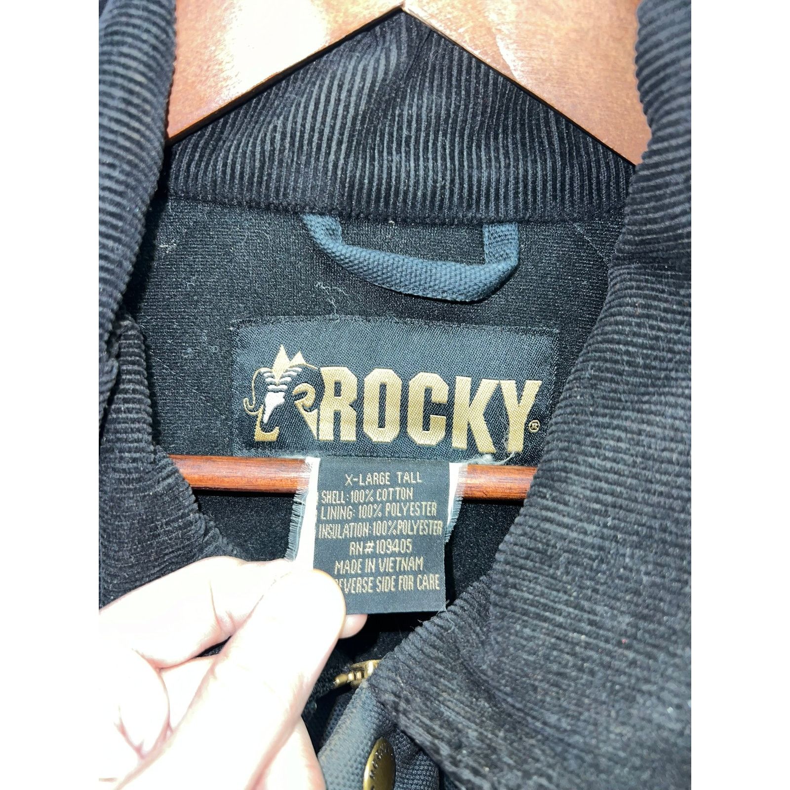 Vintage Vintage Work Wear Black Jacket Rocky Full Zip Heavy VTG XL Size US XL / EU 56 / 4 - 9 Thumbnail