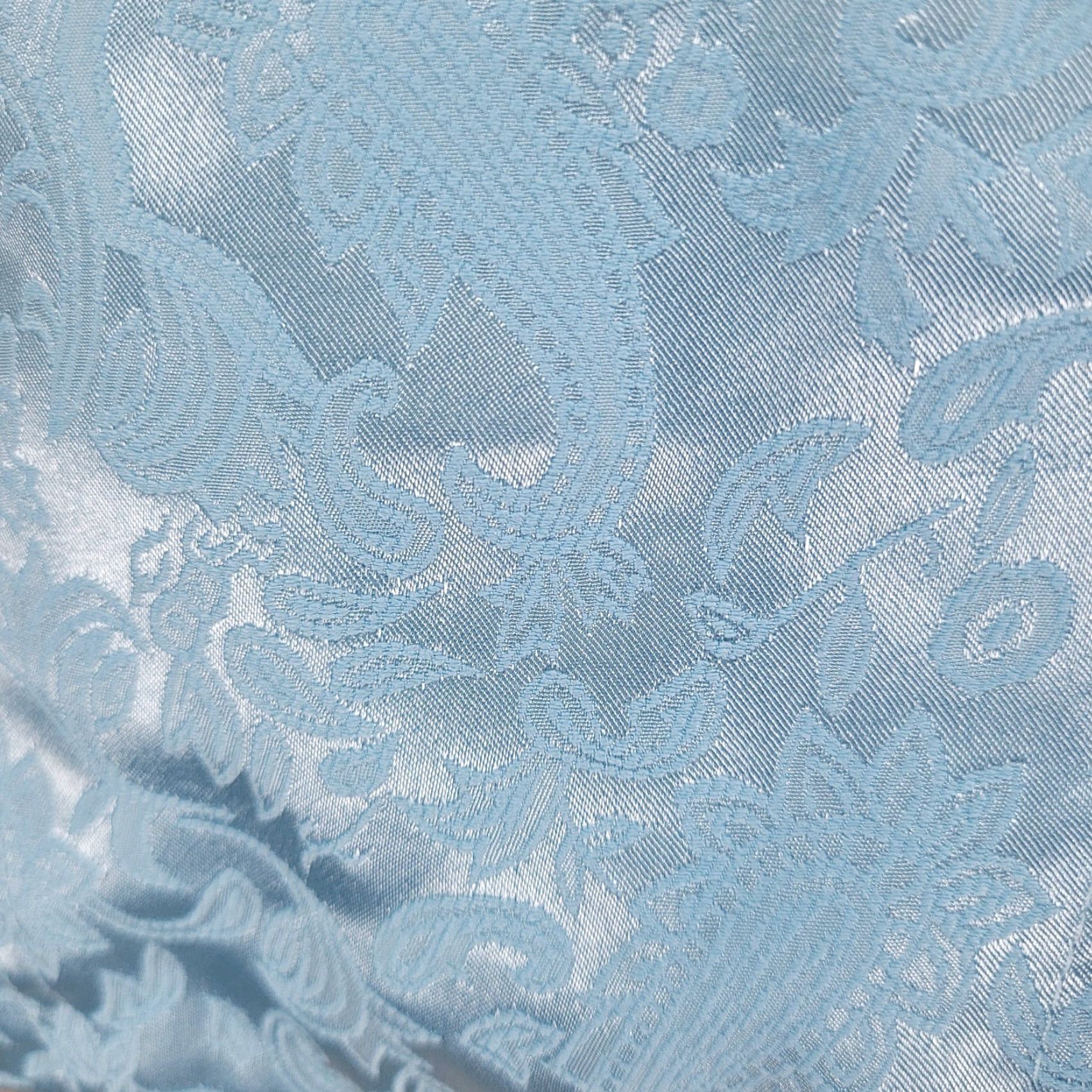 PRINCESS POLLY Princess Polly Blue Satin Paisley Front Closure Lined Bustier Crop Top Size 4 Size S / US 4 / IT 40 - 6 Thumbnail