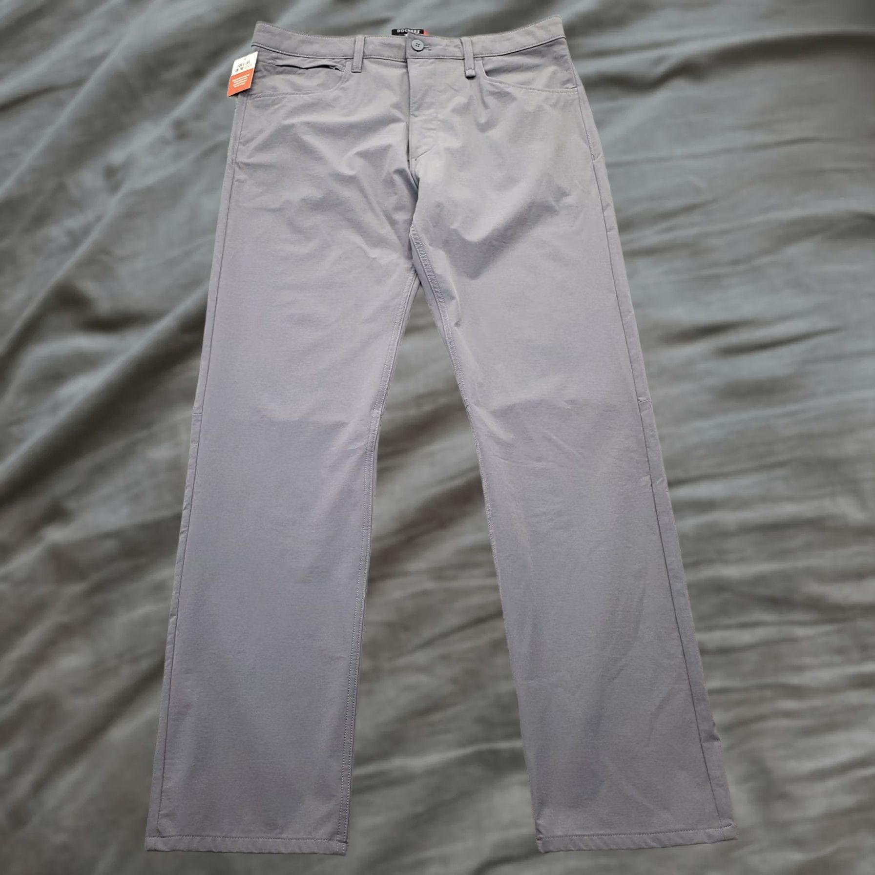 Dockers DOCKERS Mens Pants 34x32 Gray Straight Fit Performance Security Pockets Hiking Shirt Size US 34 / EU 50 - 1 Thumbnail