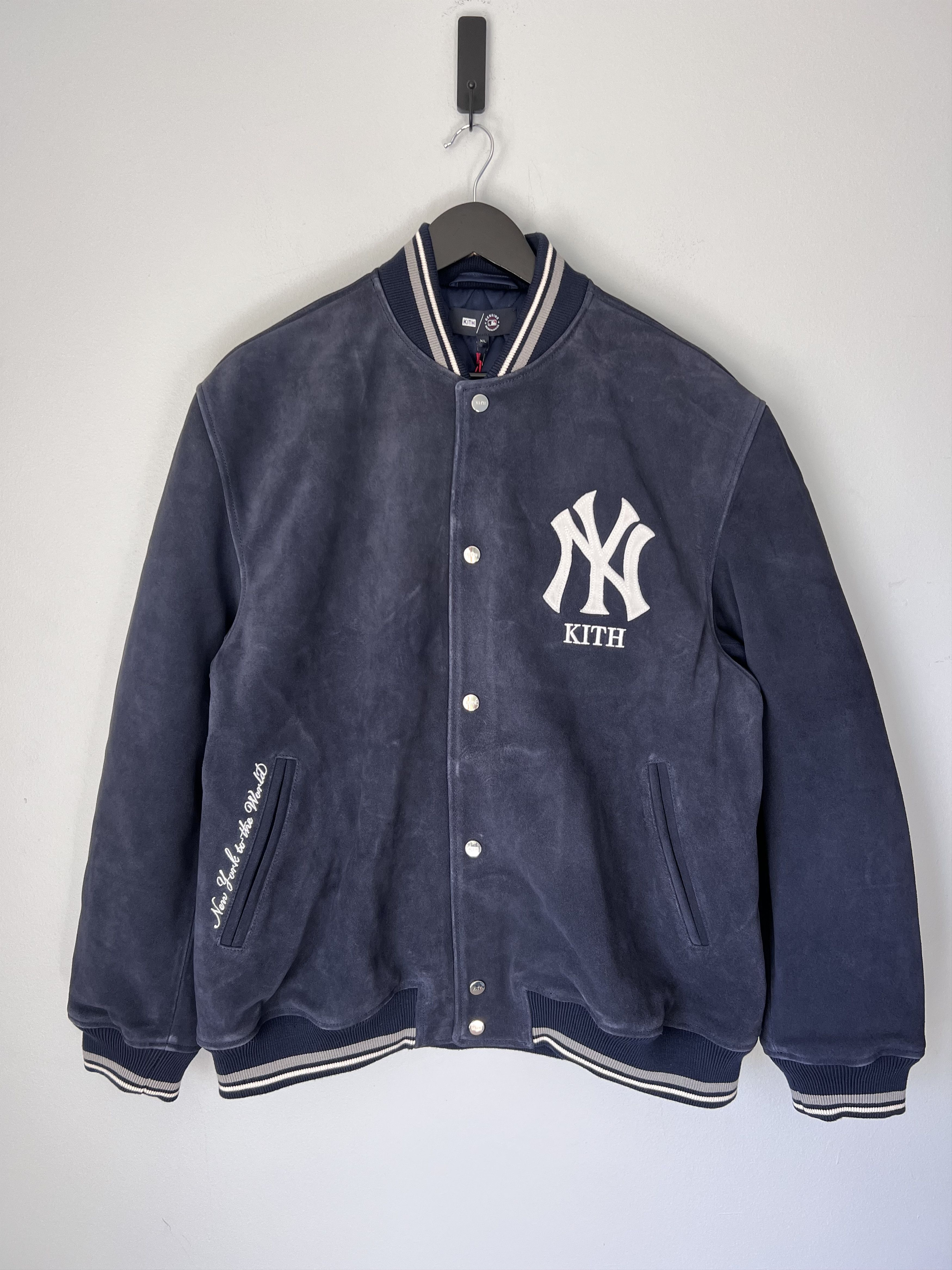 Kith × New York Yankees Kith New York Yankees Suede Porter Bomber Jacket Size US XL / EU 56 / 4 - 1 Thumbnail