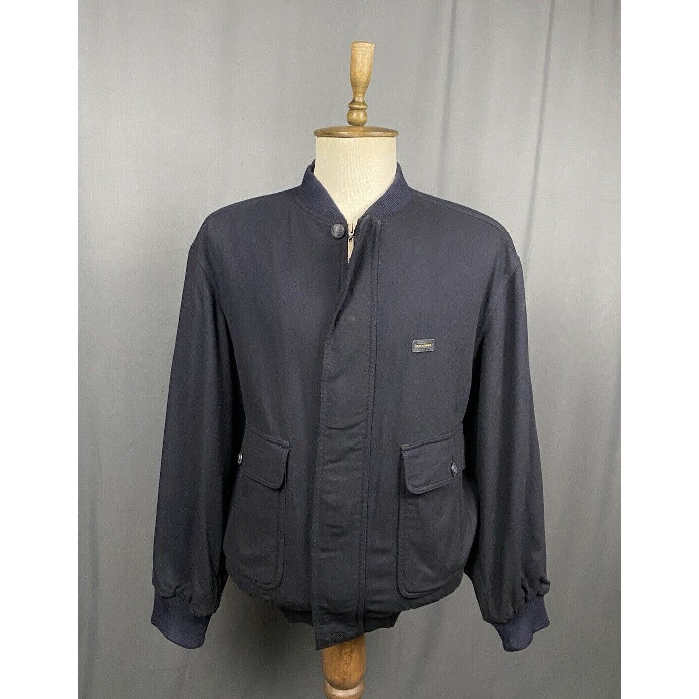 Paul & Shark Paul&Shark Men's Black Wool Multipocket High Neck Bomber Jac Size US XL / EU 56 / 4 - 1 Thumbnail