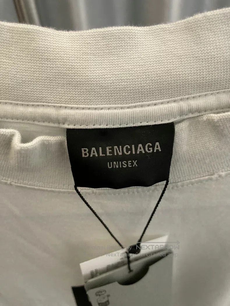 Balenciaga Balenciaga Letter Print Round Neck Loose Short Sleeve T-Sh Size US S / EU 44-46 / 1 - 4 Thumbnail