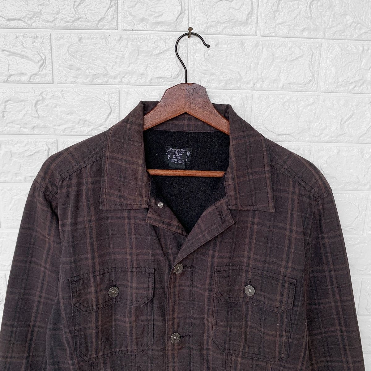 Stussy STUSSY GARMENT WORKGEAR CHECKERED PLAID BUTTON JACKET Size US L / EU 52-54 / 3 - 6 Thumbnail