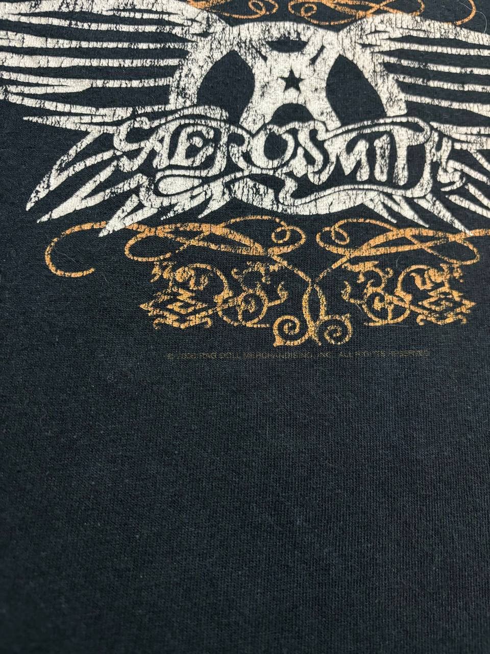 Band Tees × Vintage Vintage Y2K Aerosmith Big Logo Gothic Band Rock 2006 T shir Size US M / EU 48-50 / 2 - 4 Thumbnail