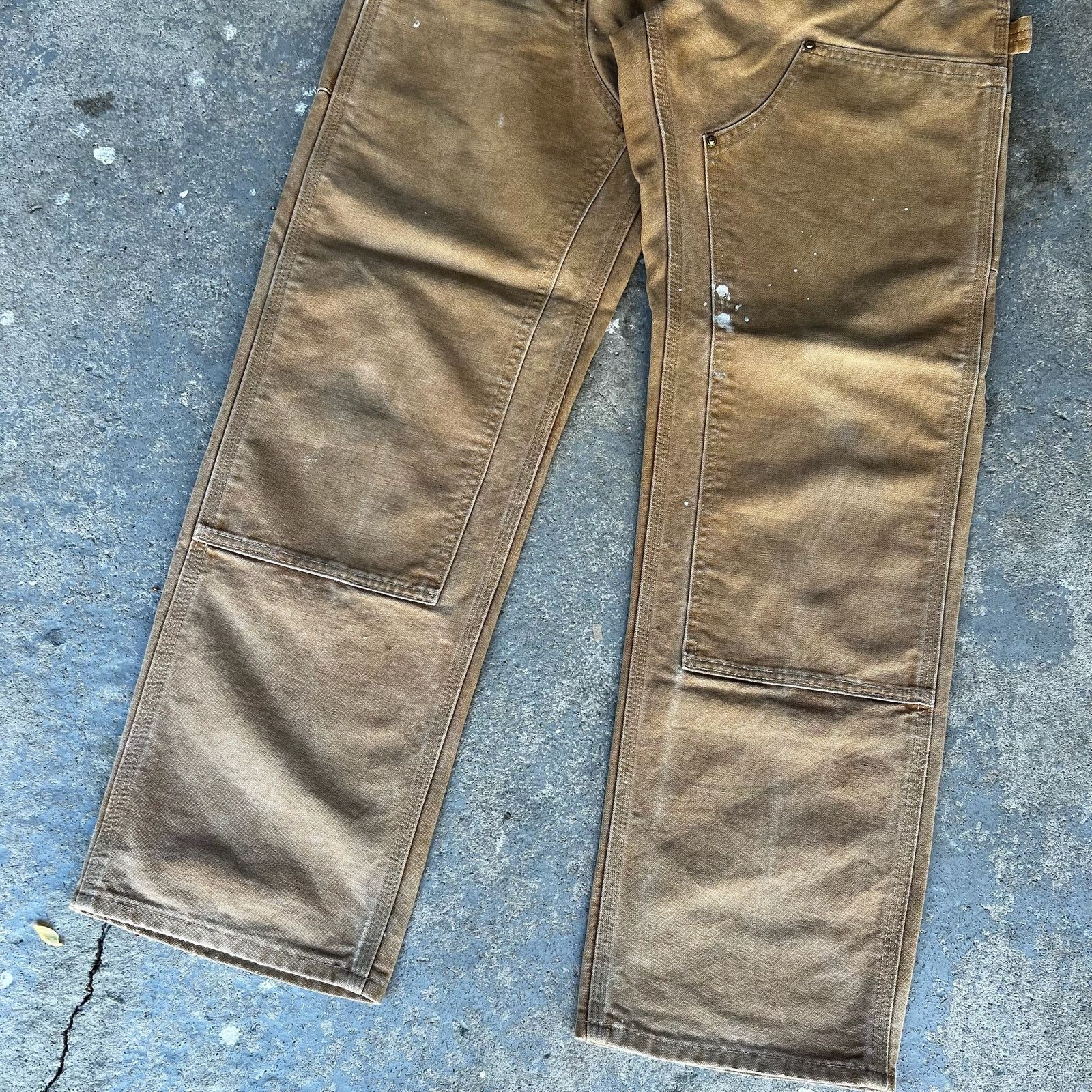 Carhartt × Vintage Carhartt brown double knee work wear carpenter pants Size US 30 / EU 46 - 3 Thumbnail