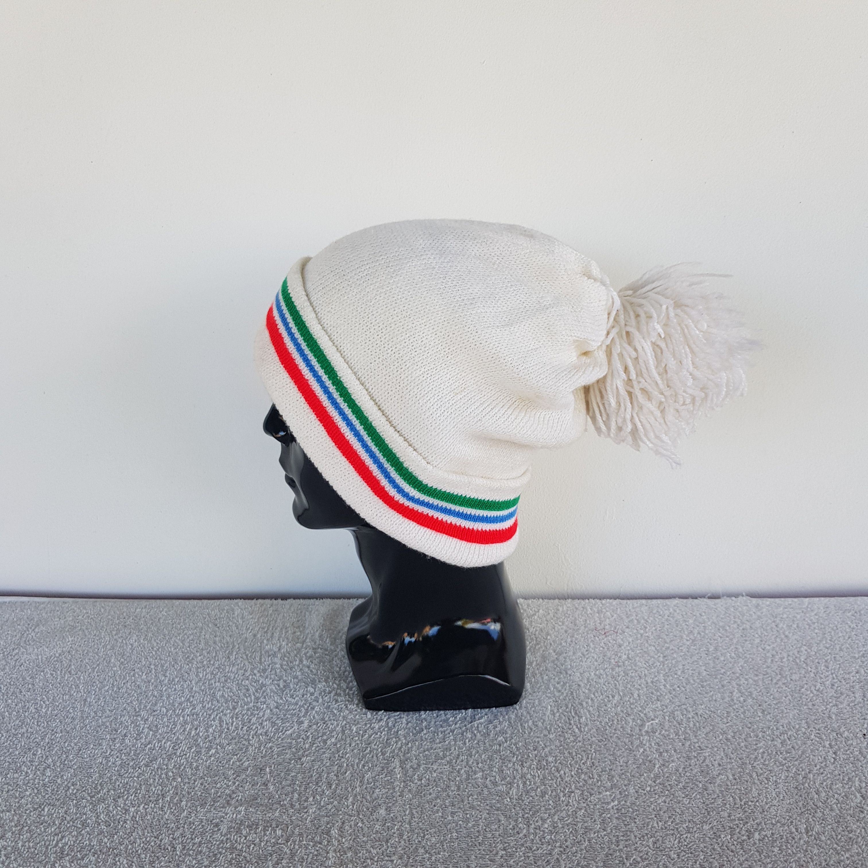 Japanese Brand Vintage Japanese Beanie Fair Isle Ribbed Knit Snow Caps Hats Size ONE SIZE - 5 Thumbnail