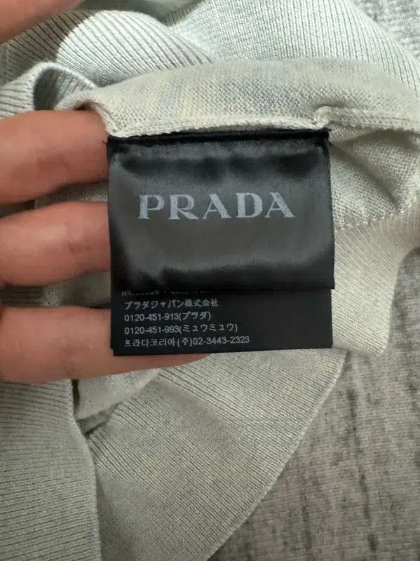 Prada Prada Light Gray Knit Sweater for Men. Size US L / EU 52-54 / 3 - 2 Thumbnail