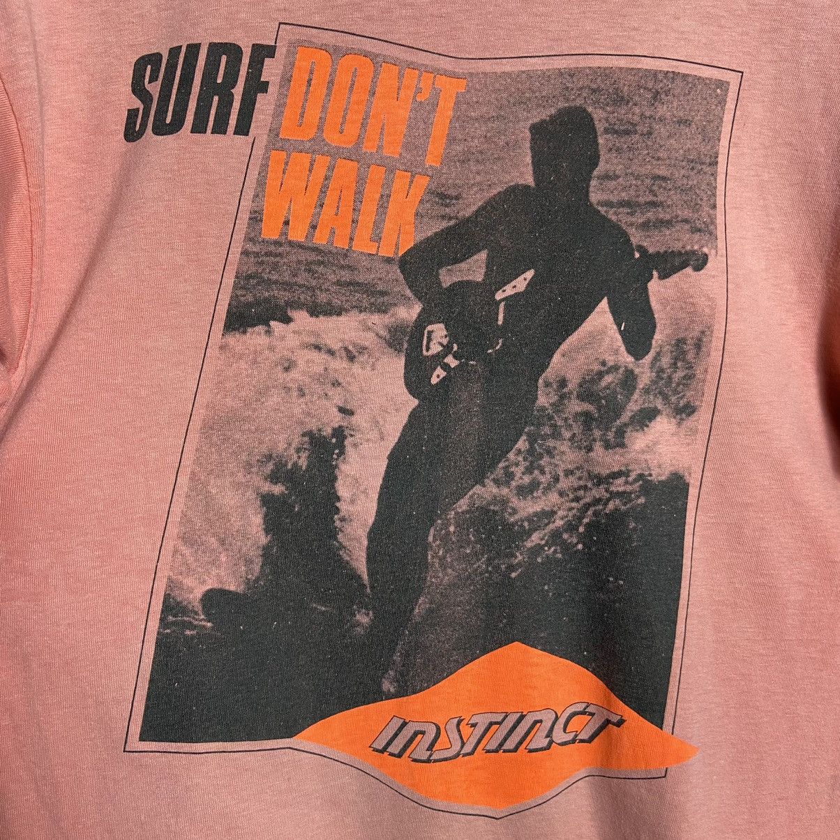 Vintage Vintage 80s Instinct Surf Single Stitch T-Shirt Size US M / EU 48-50 / 2 - 4 Thumbnail