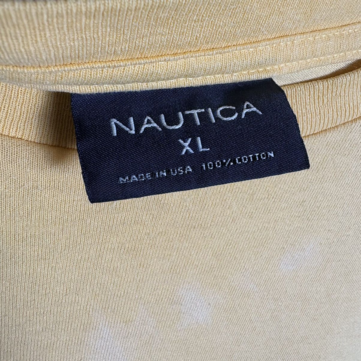 Nautica × Vintage Vintage 90s Nautica Sailing Gear Distressed T-Shirt Size US L / EU 52-54 / 3 - 3 Thumbnail