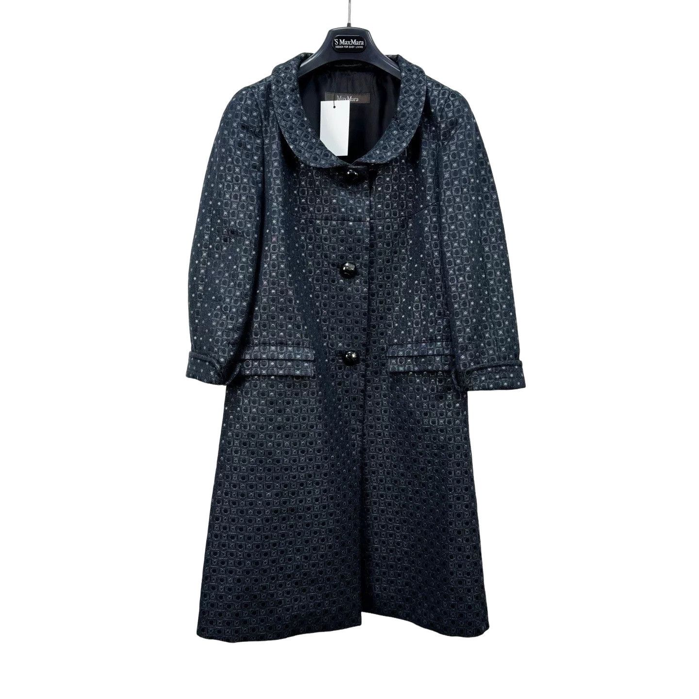 Max Mara MaxMara Jacquard Patterned Coat Size 40 Size S / US 4 / IT 40 - 1 Thumbnail