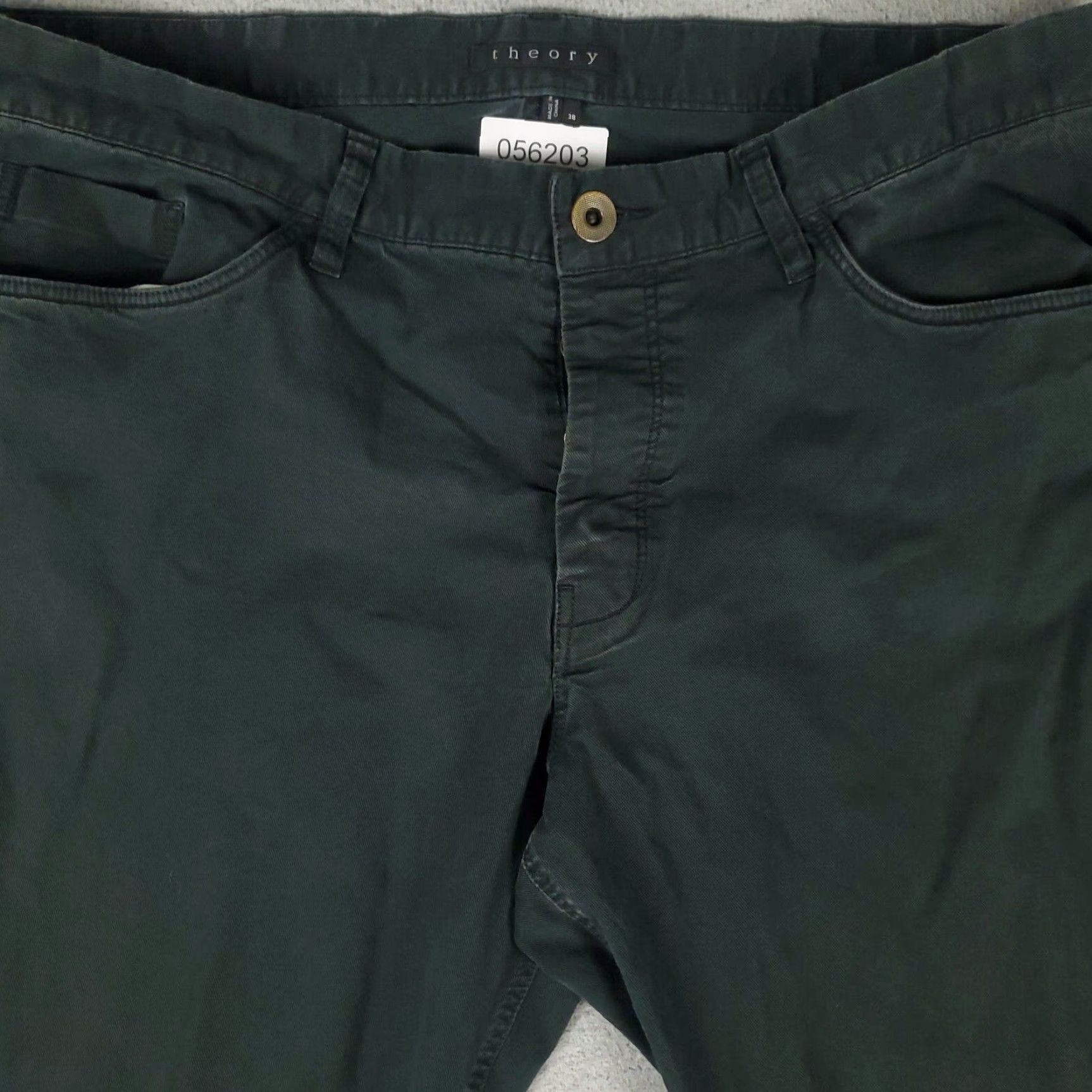 Theory VINTAGE Theory Jeans Mens 38x32 Straight Leg Canvas Pants Black Casual Classic 2000s Size US 32 / EU 48 - 2 Thumbnail