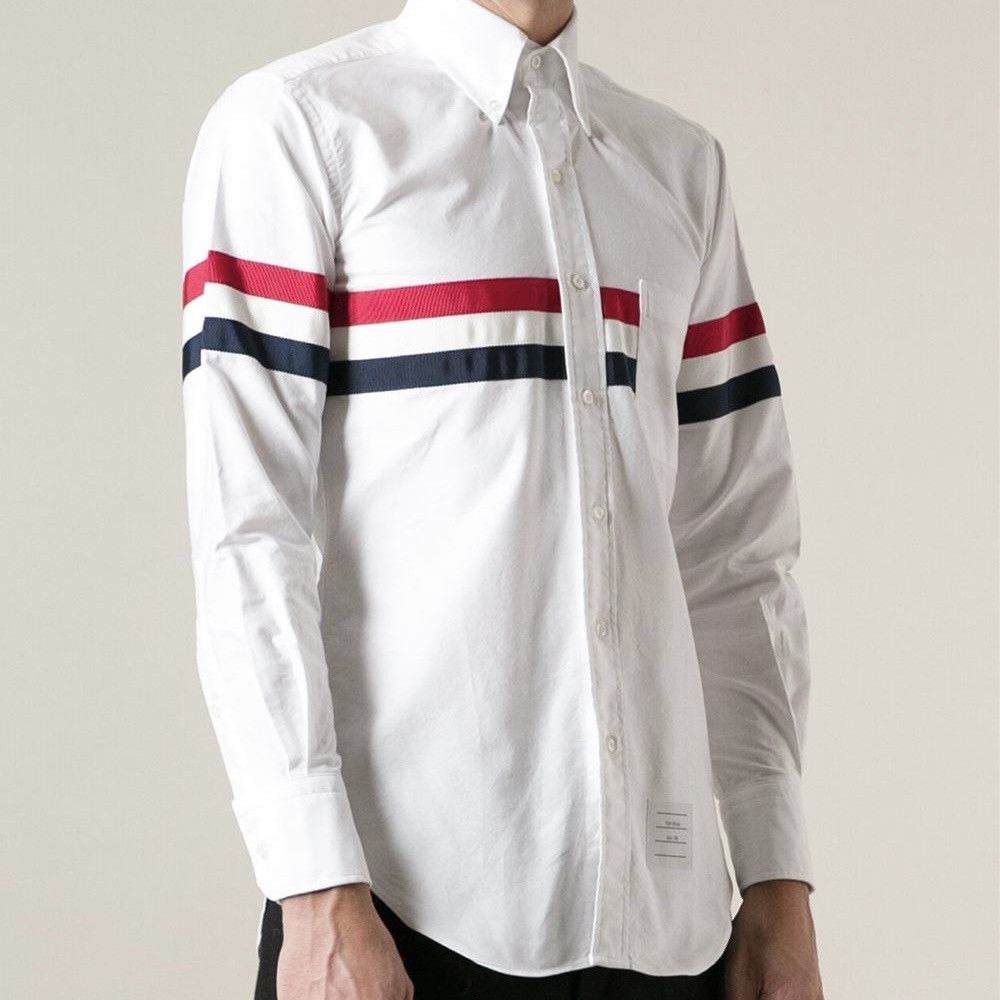 Thom Browne Thom Browne Corsocomo Oxford Shirt Size US M / EU 48-50 / 2 - 1 Thumbnail