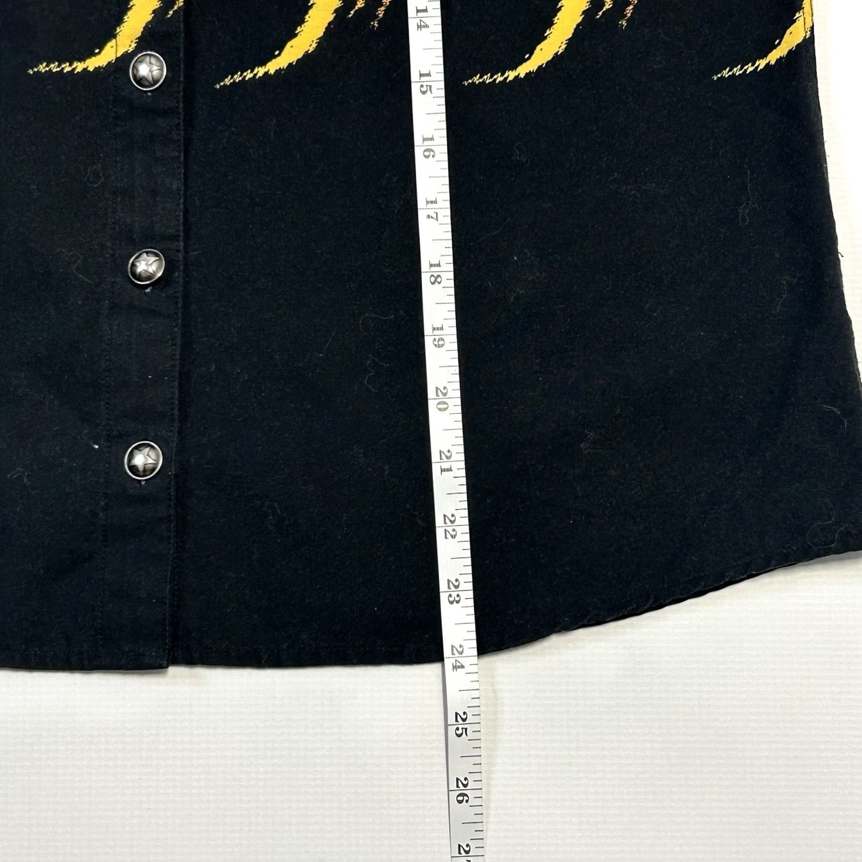 Vintage VINTAGE Panhandle Slim Vest Cowgirl Black USA Star Flames Sleeveless Medium Womens Size M / US 6-8 / IT 42-44 - 7 Thumbnail