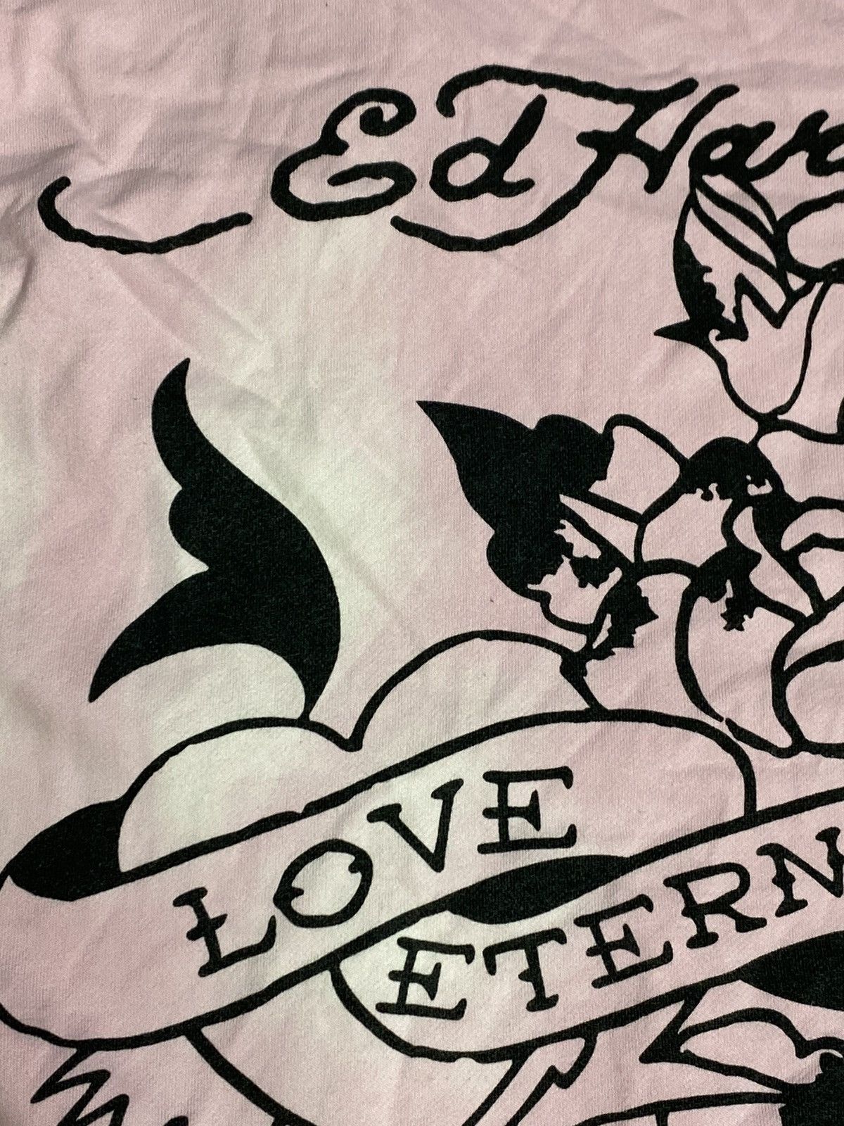 Christian Audigier Ed Hardy Love Hoodie Pink Graphic Women's L Bleach Damage Size L / US 10 / IT 46 - 17 Thumbnail