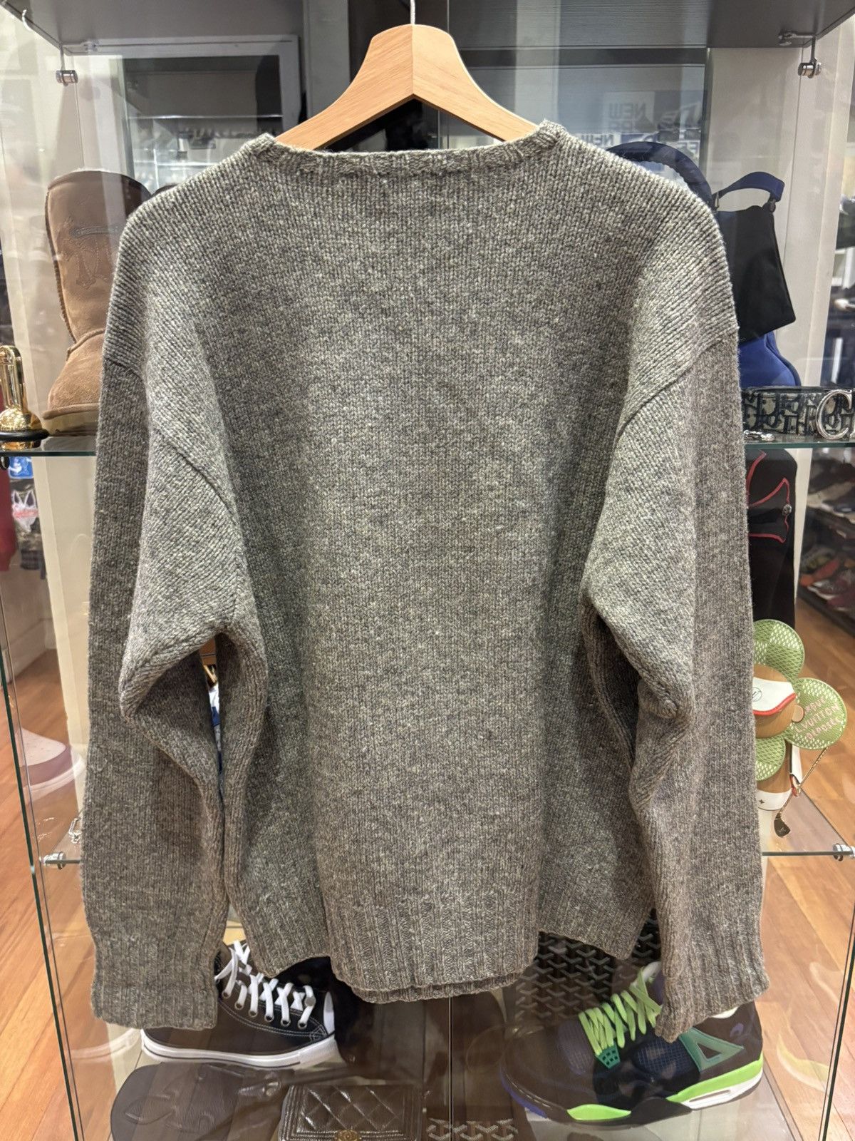 Polo Ralph Lauren Polo Ralph Lauren Grey American Flag Knit Sweater Size US L / EU 52-54 / 3 - 2 Thumbnail