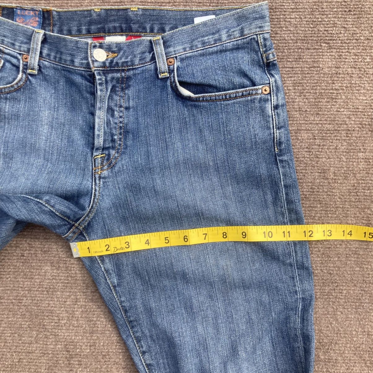 Lucky Brand Vtg Y2k Lucky Brand Easy Rider Owl Gusset Flare Jean 29 USA Size 29" - 10 Thumbnail