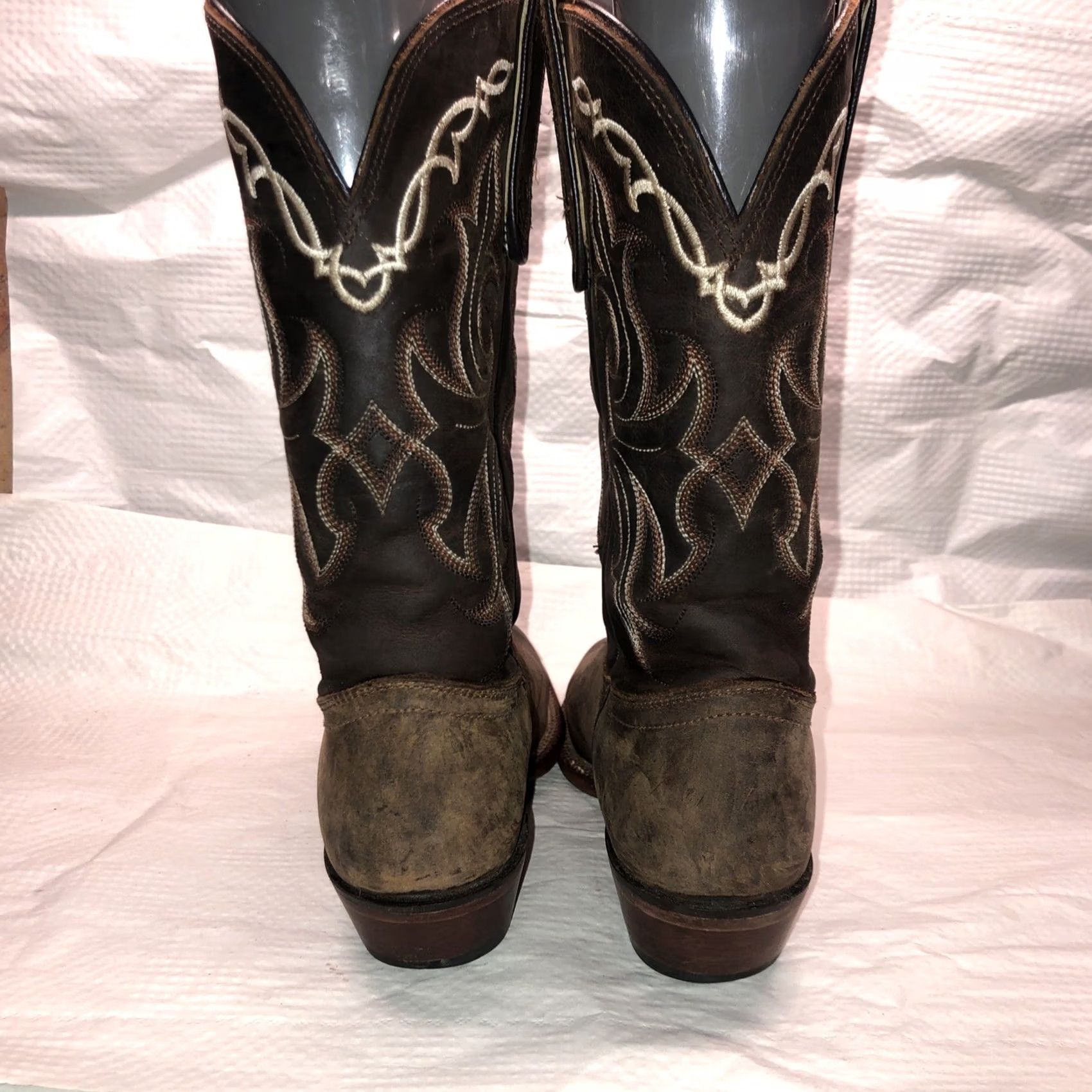 Tony Lama Tony Lama Womens Western Boots Vaquero Size 7.5B Cowgirl Style VF 6007 Boots Western Embroidered Leather Medium Shaft Brown Ladies Size US 8 / IT 38 - 5 Thumbnail