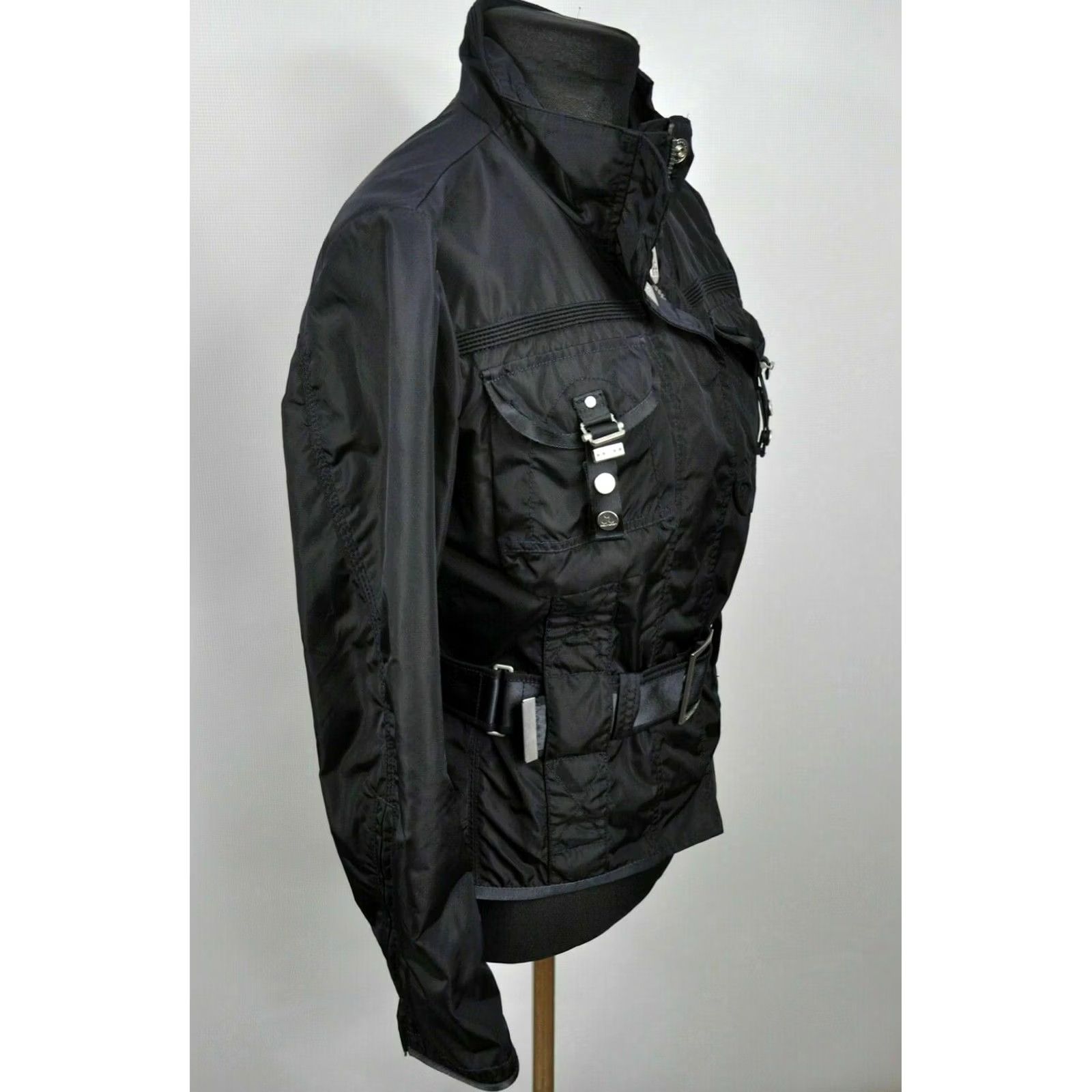Peuterey Peuterey Women's Trench Coat Short Nylon Navy 46 XS? Size 32" / US 10 / IT 46 - 3 Thumbnail