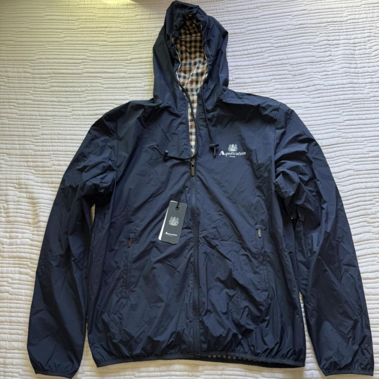 Aquascutum Aquascutum - HOODED SAILOR REVERSIBLE JACKET Size US L / EU 52-54 / 3 - 7 Thumbnail