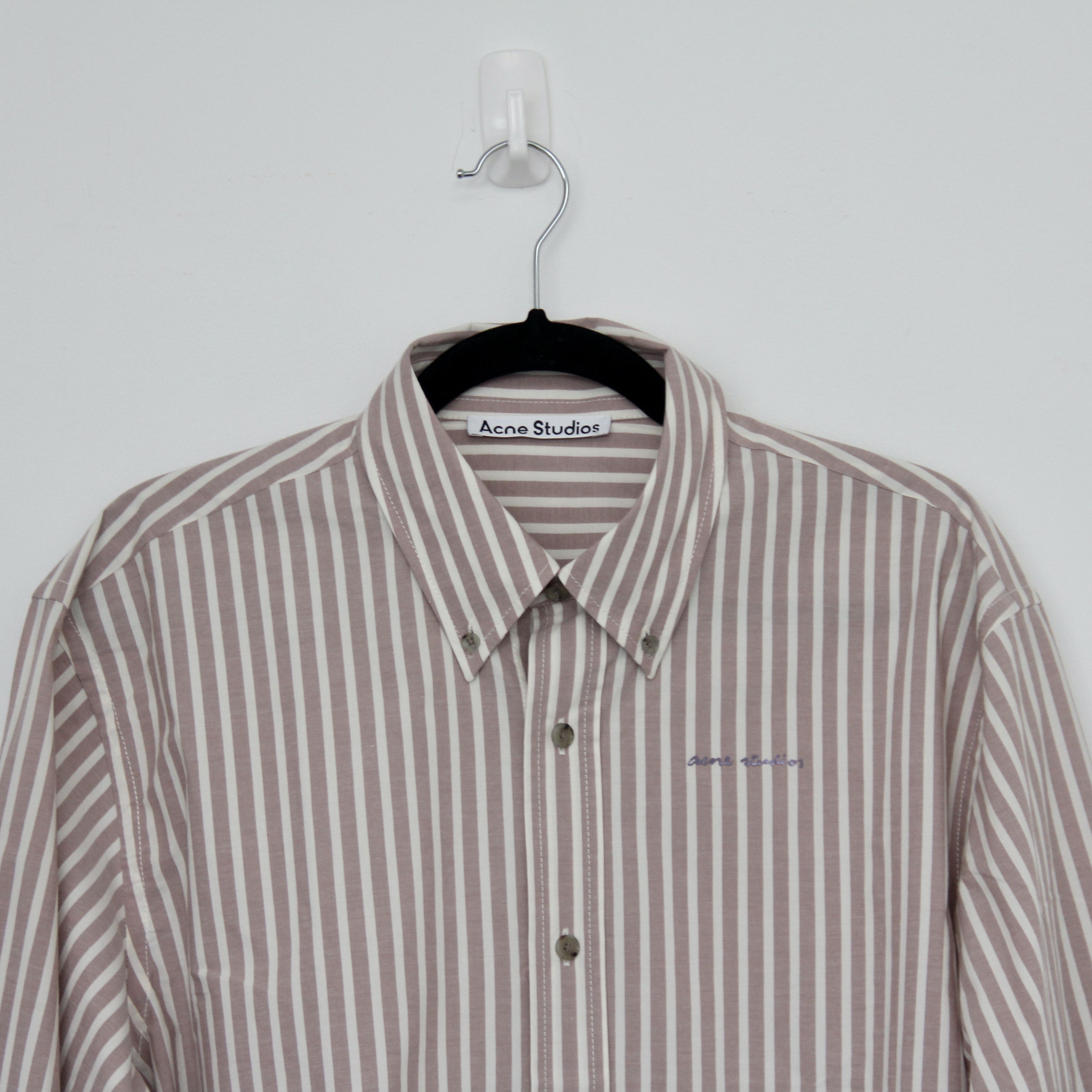 Acne Studios ACNE STUDIOS Cotton Relaxed-Fit Striped Shirt Size US S / EU 44-46 / 1 - 3 Thumbnail