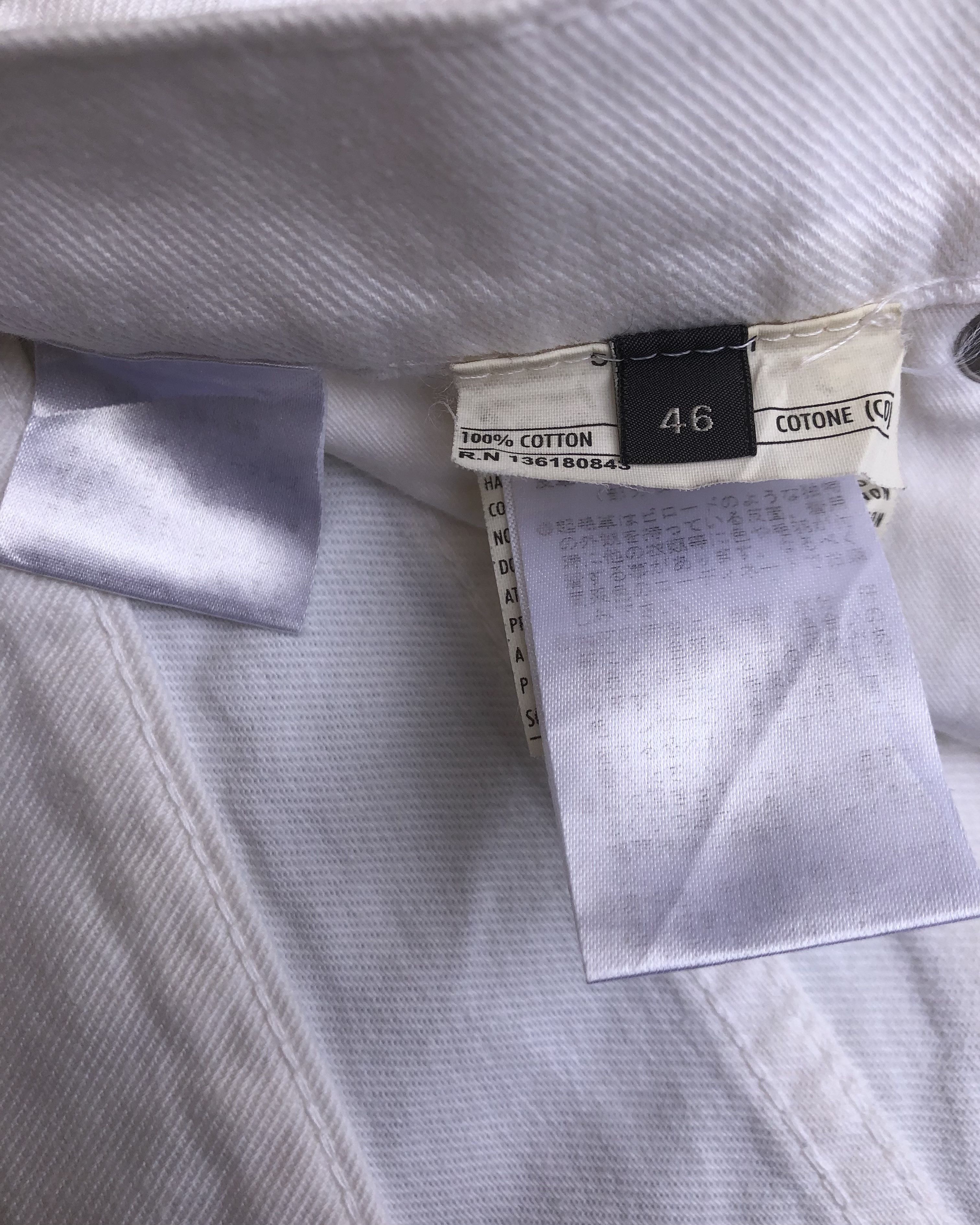 Salvatore Ferragamo 2000s Salvatore Ferragamo White Jeans Size US 31 - 7 Thumbnail