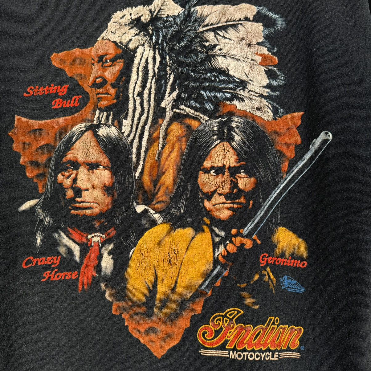 Indian Motorcycle Vintage 80s Indian Motorcycle Actual Indians T Shirt Size US L / EU 52-54 / 3 - 4 Thumbnail