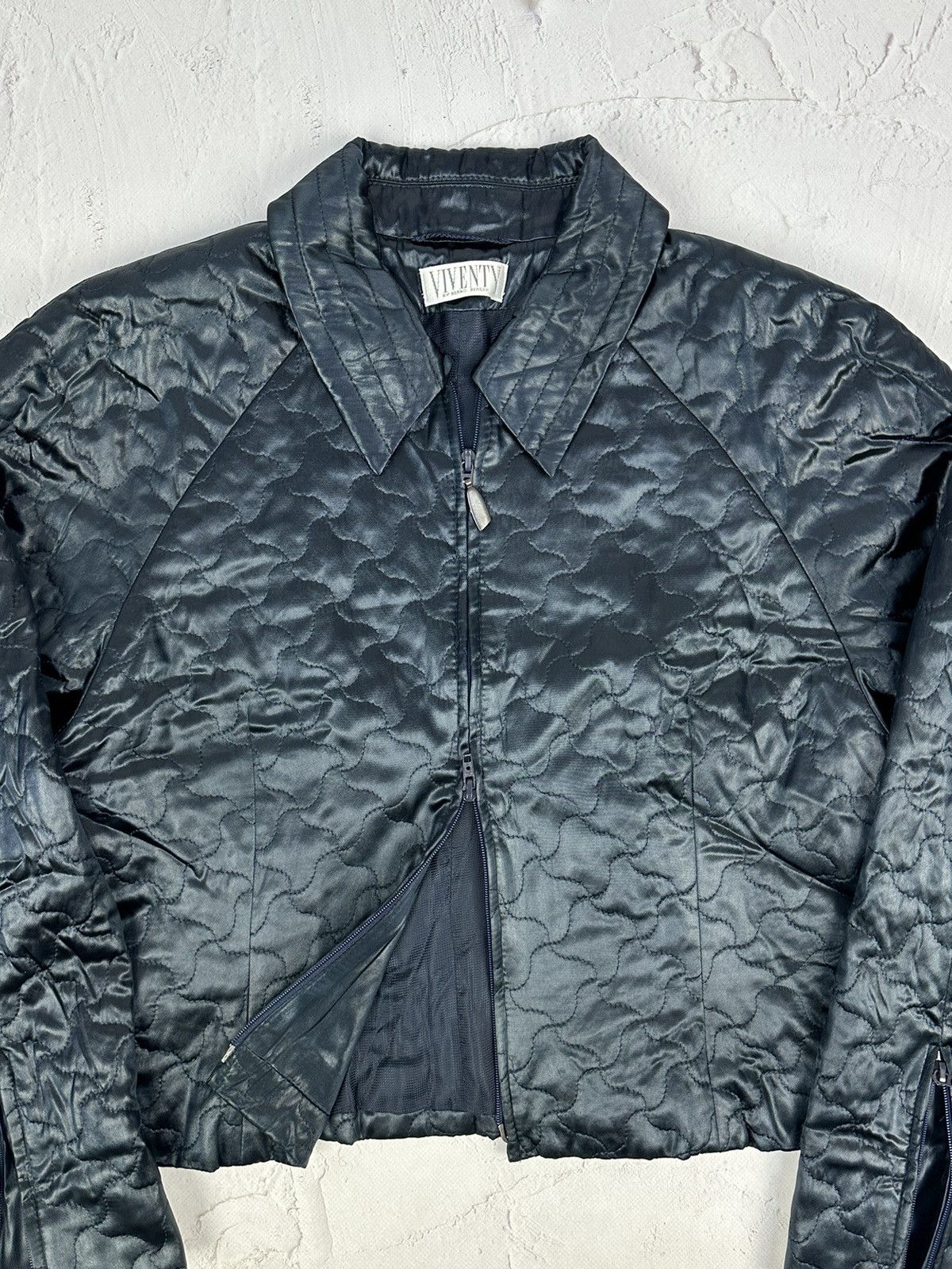 Vintage Vintage Zipper Quilted Jacket Size M / US 6-8 / IT 42-44 - 4 Thumbnail