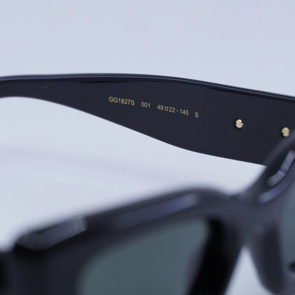 Gucci 🕶️ New Gucci GG1827S 001 Sunglasses - Shiny Black Frame Size ONE SIZE - 6 Thumbnail