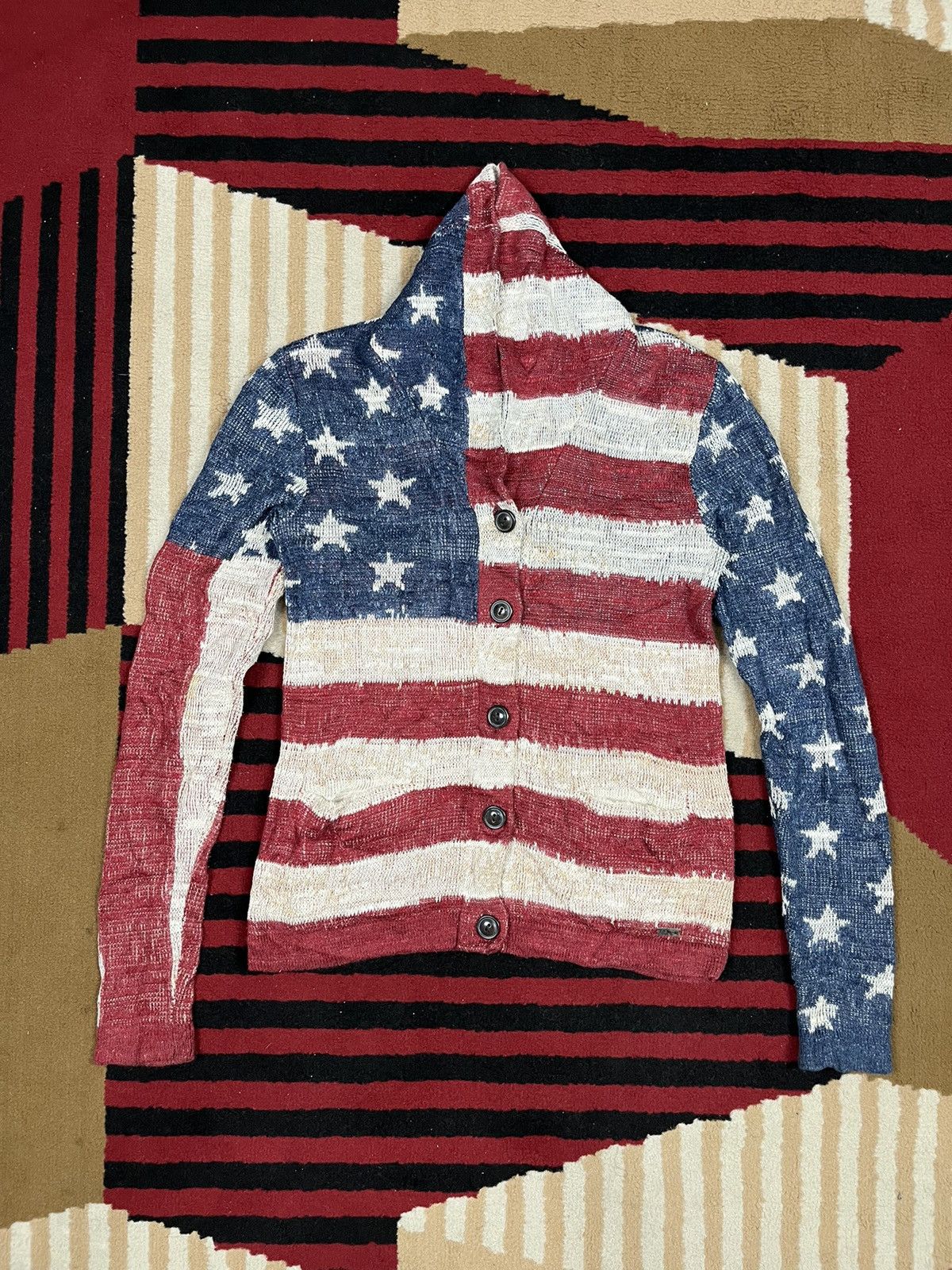 Denim & Supply Ralph Lauren Denim & Supply Ralph Lauren American Flag Knit Size US XS / EU 42 / 0 - 4 Thumbnail