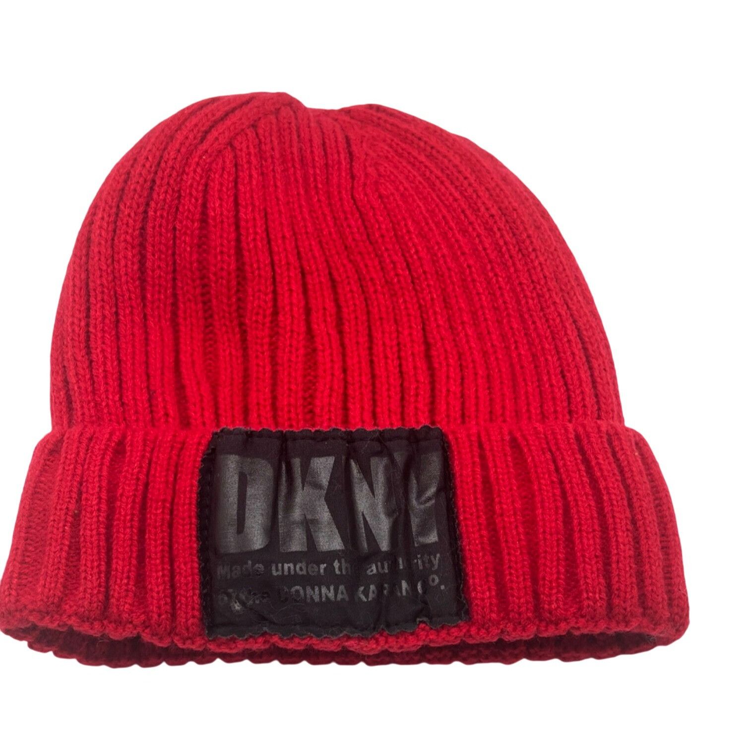 DKNY DKNY Fleece-Lined Knit Beanie, Red Size ONE SIZE - 2 Thumbnail