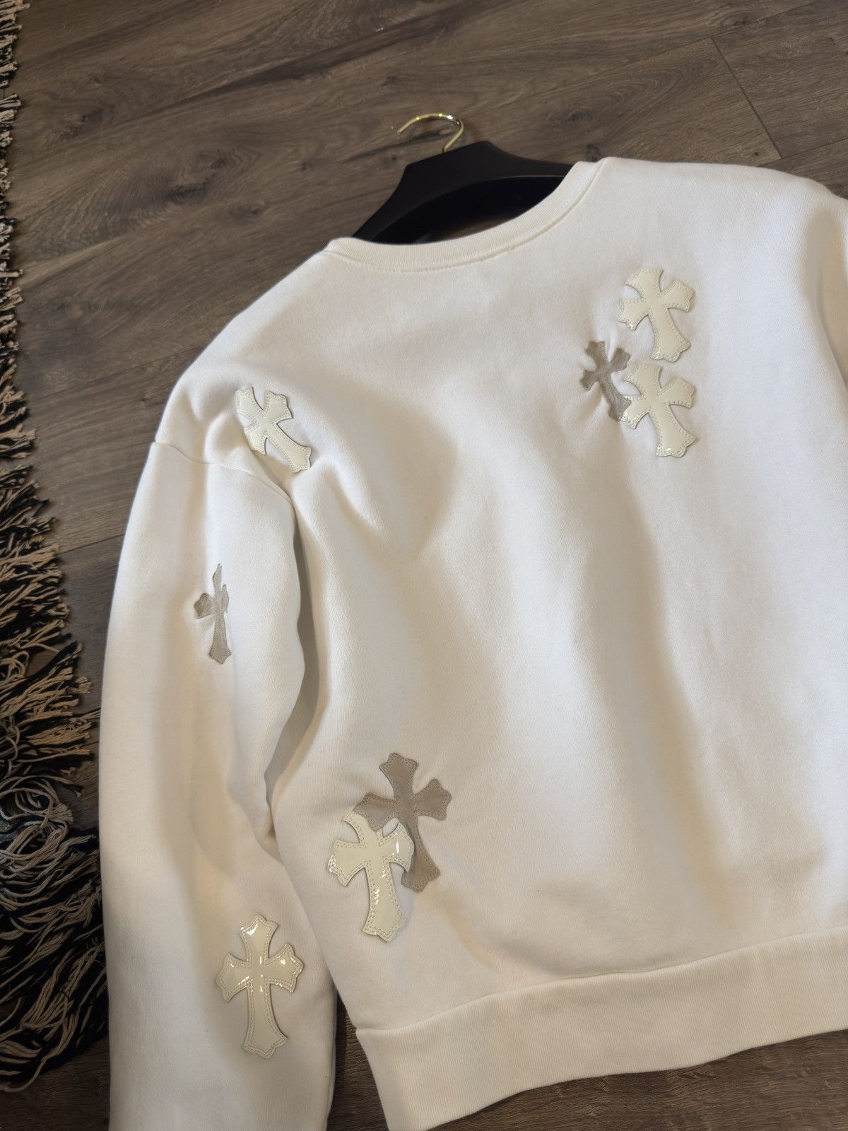 Chrome Hearts Chrome Heart Cross Patch Crewneck Size US M / EU 48-50 / 2 - 6 Thumbnail