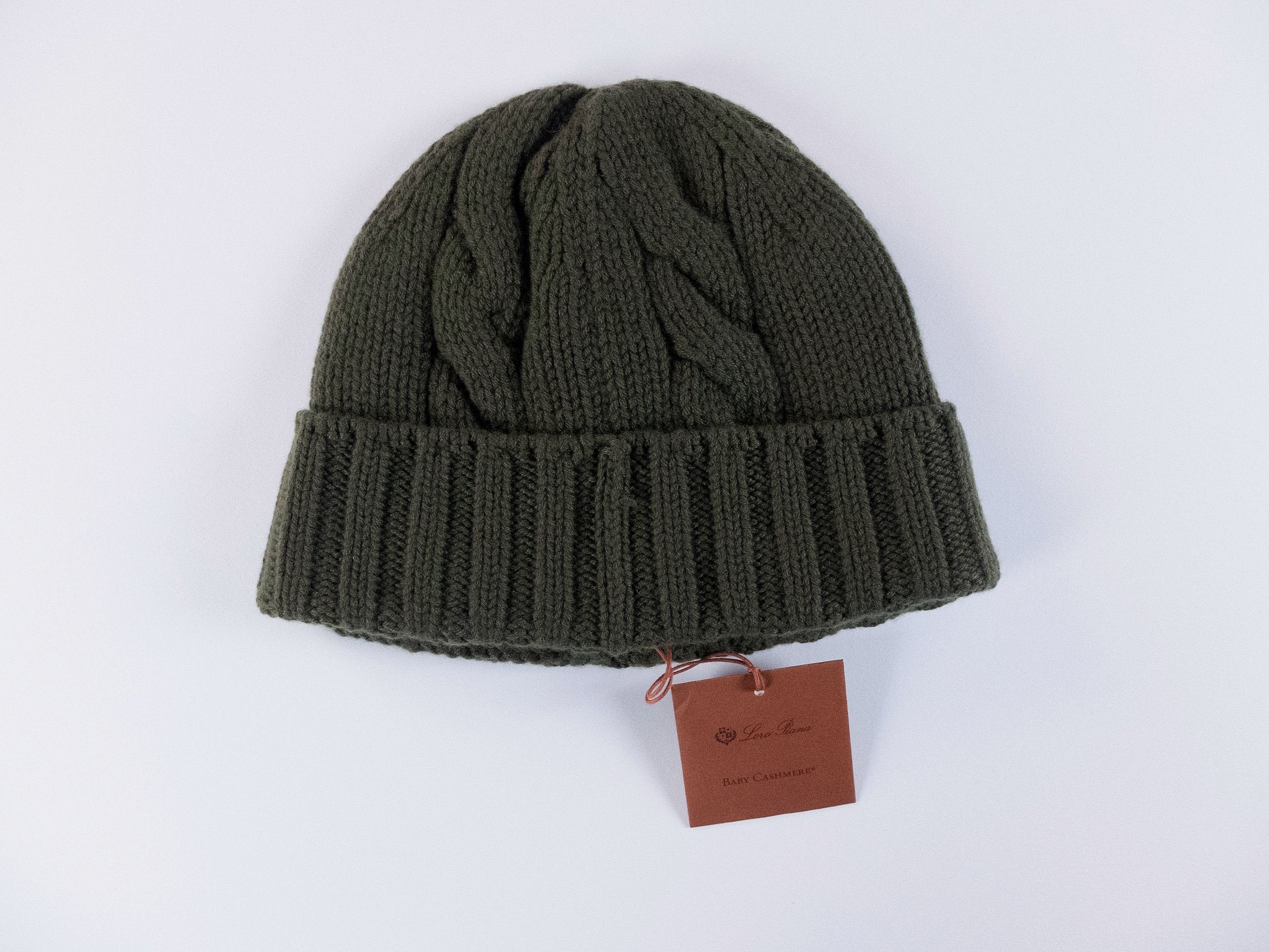 Loro Piana LORO PIANA Courchevel green baby cashmere beanie hat q Size ONE SIZE - 6 Thumbnail